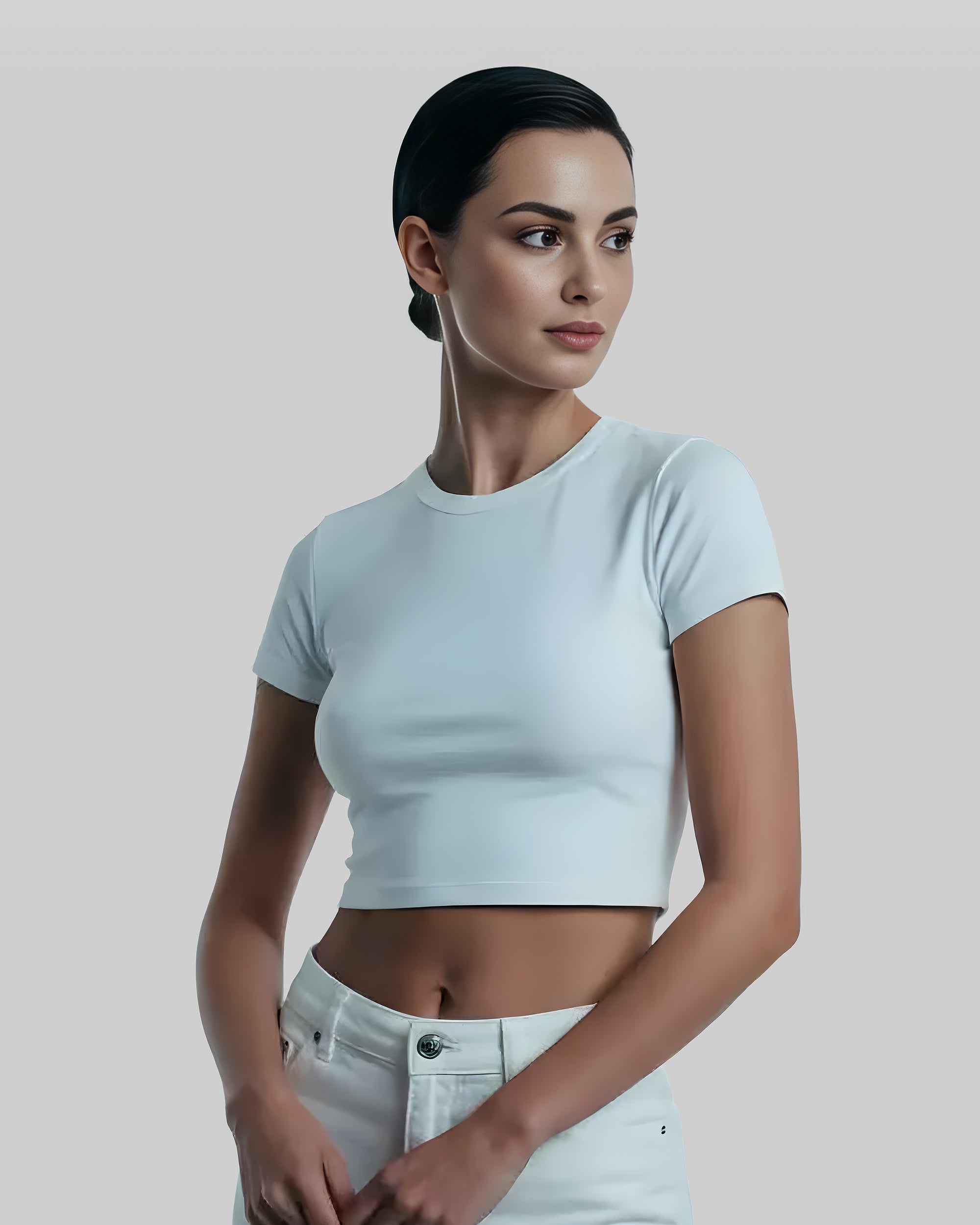 White Baby Tee