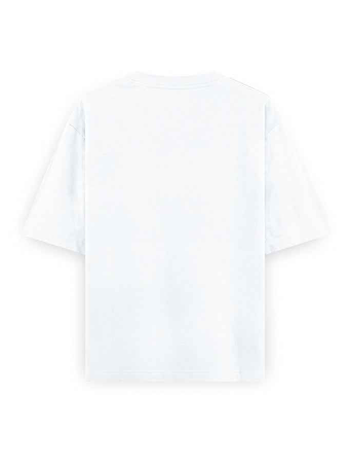NAKED Dot Oversize Tee – White