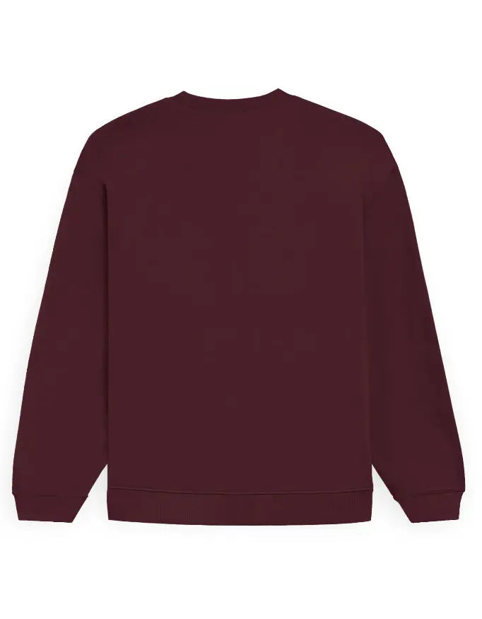 Frost Oversized Sweatshirt – Oxblood Maroon - Ekvaar
