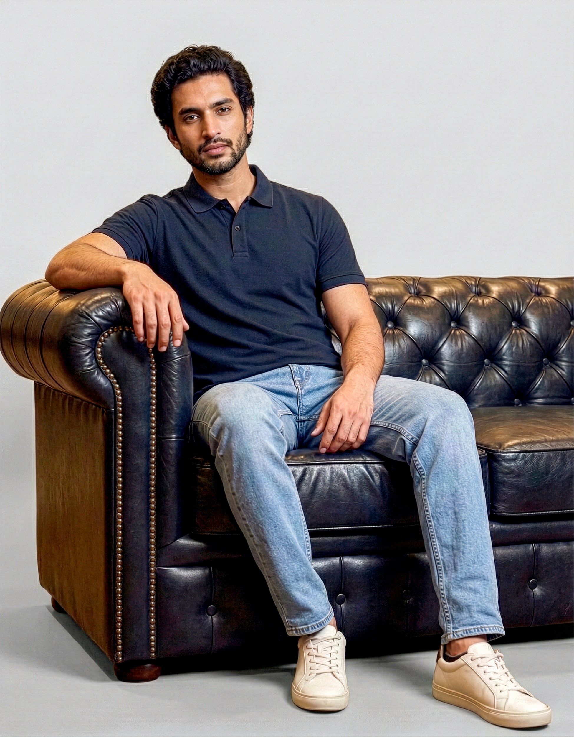 Piqué Polo – Neel Blue