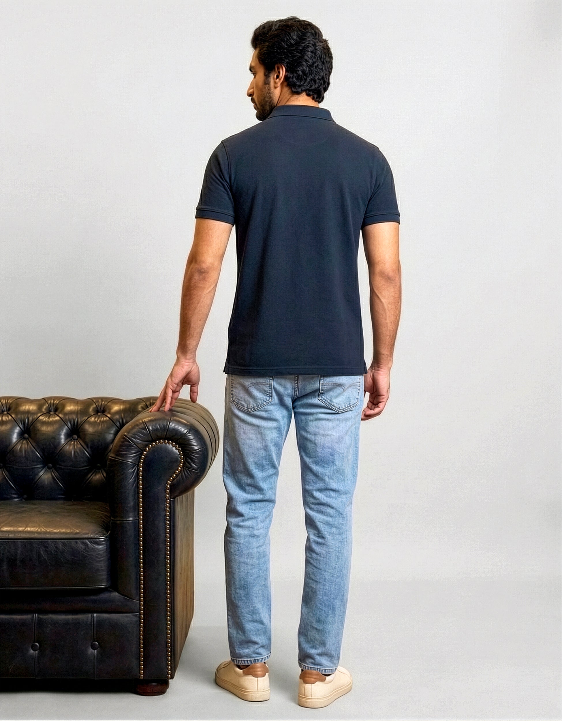 Piqué Polo – Neel Blue