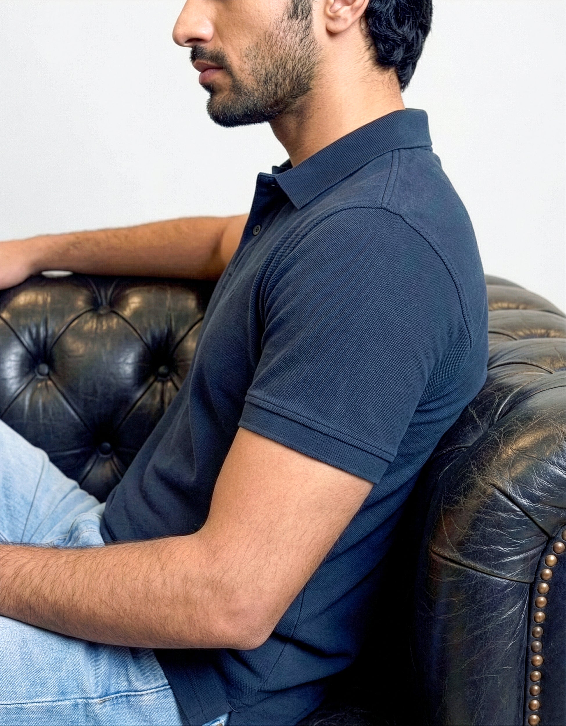 Piqué Polo – Neel Blue