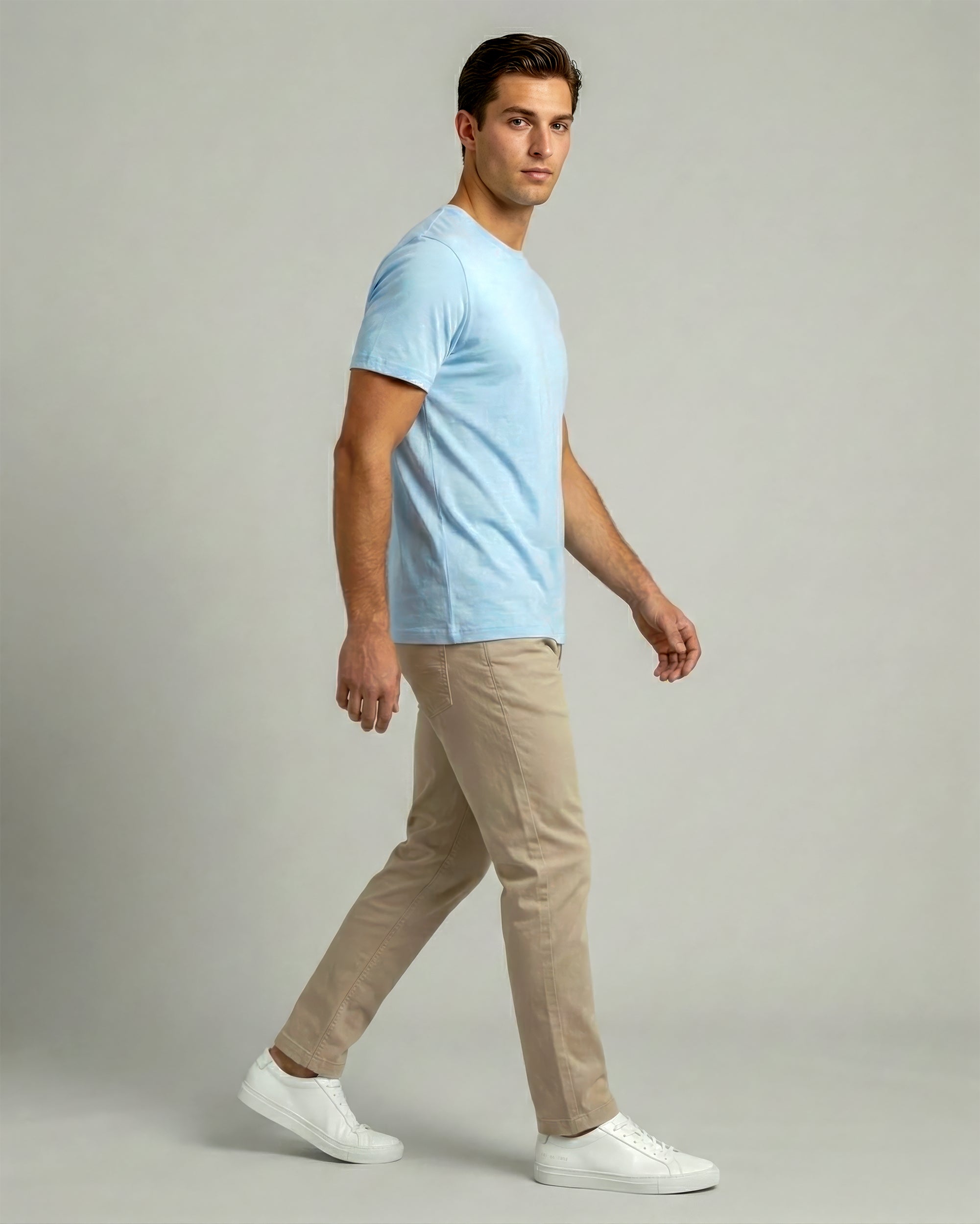 Classic Crew Tee – Powder Blue