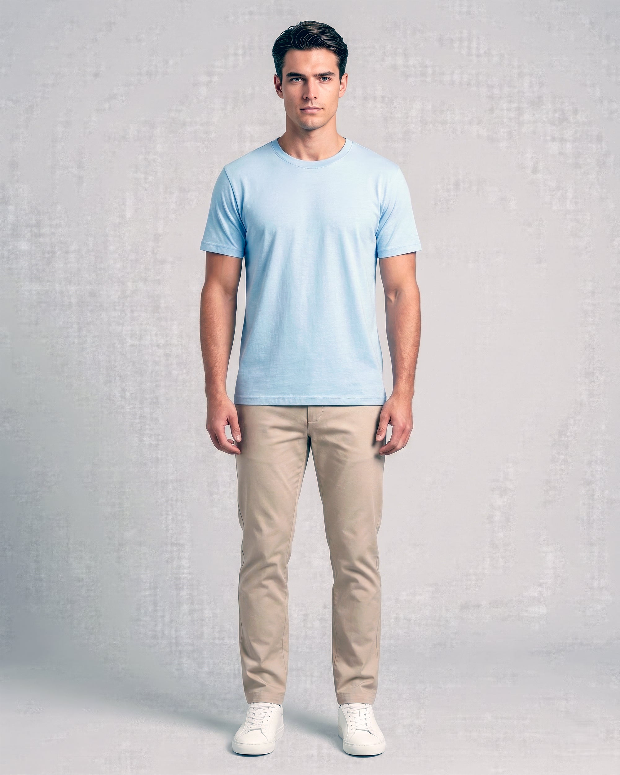 Classic Crew Tee – Powder Blue