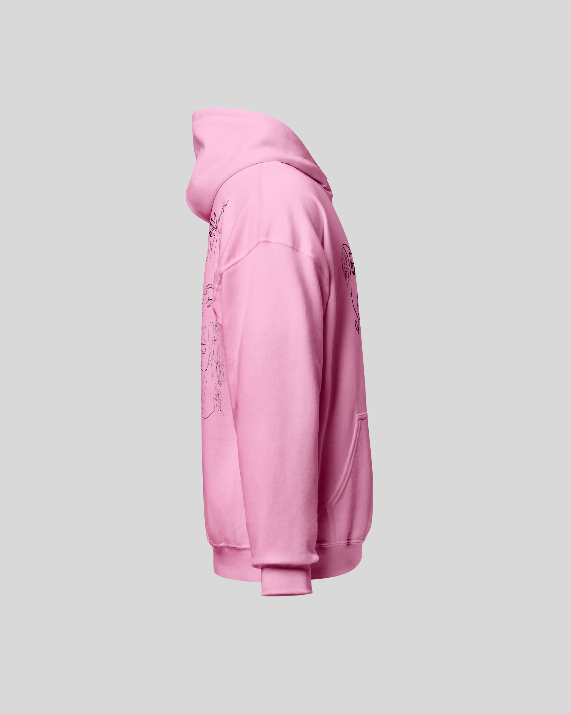 Contour Hoodie – Baby Pink
