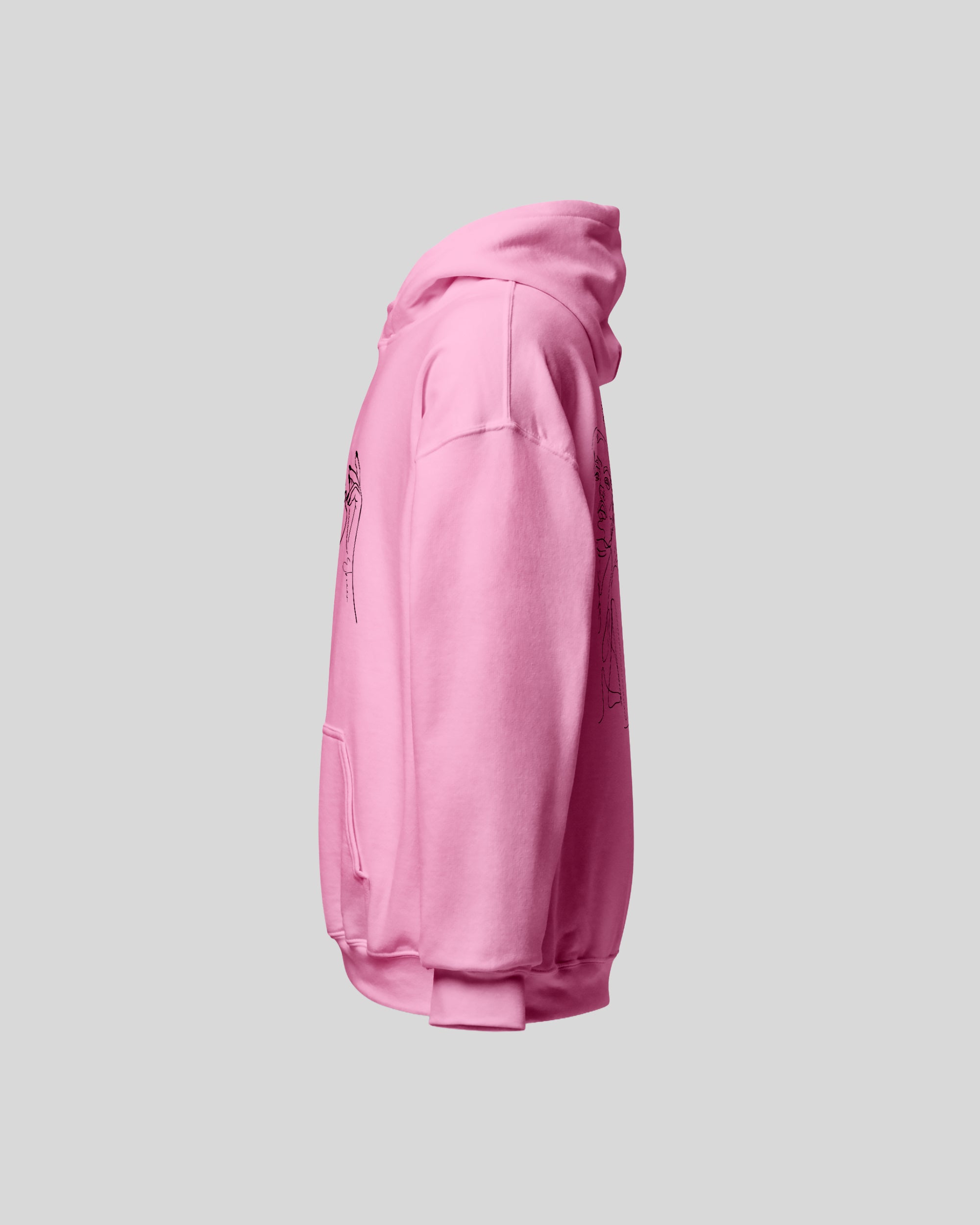 Contour Hoodie – Baby Pink