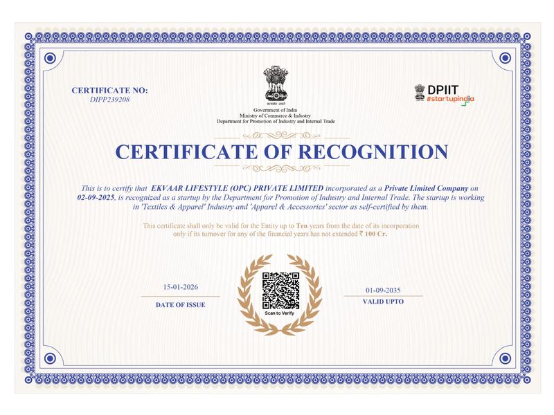 DPIIT CERTIFICATE