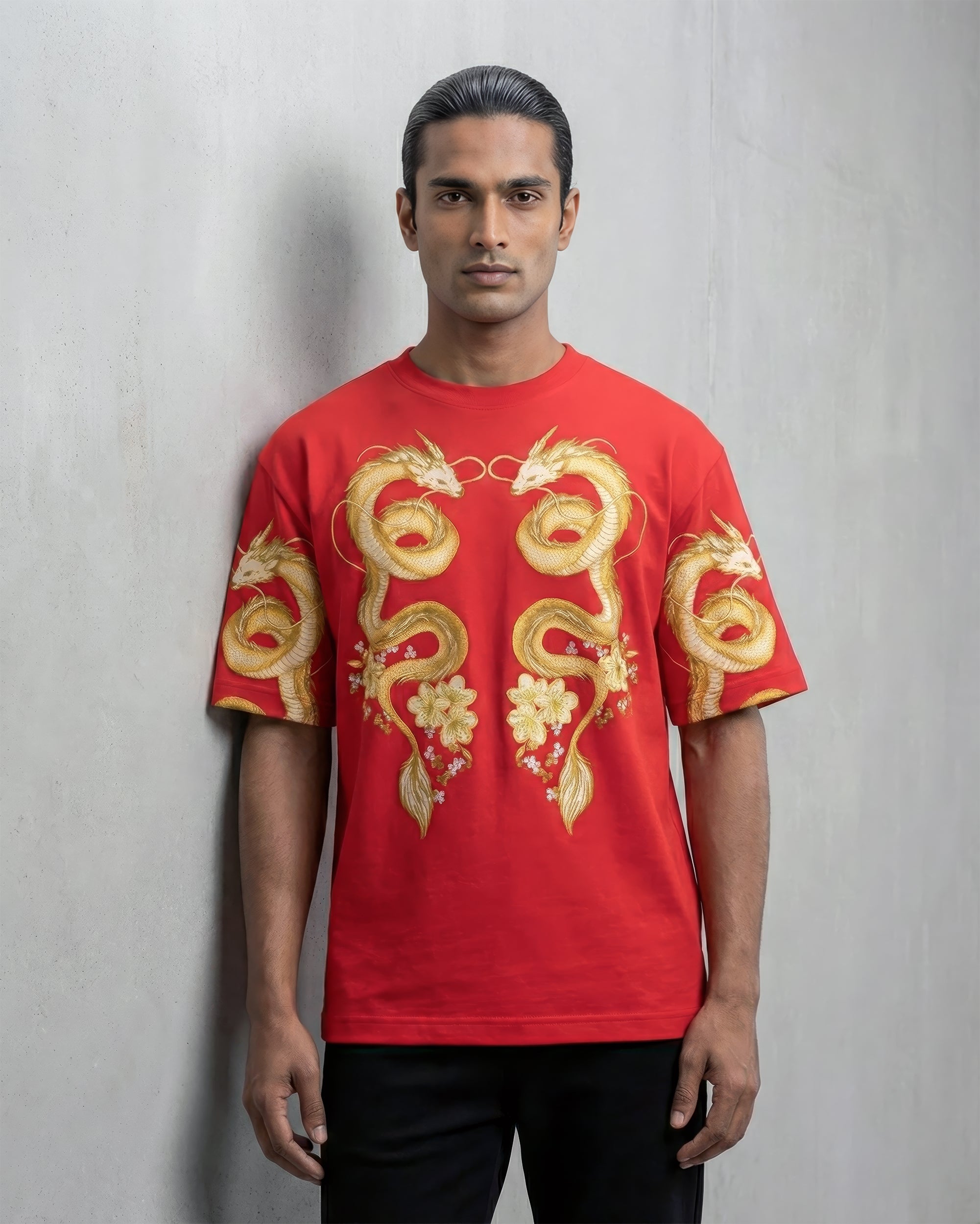 Red Dragon Oversized Tee