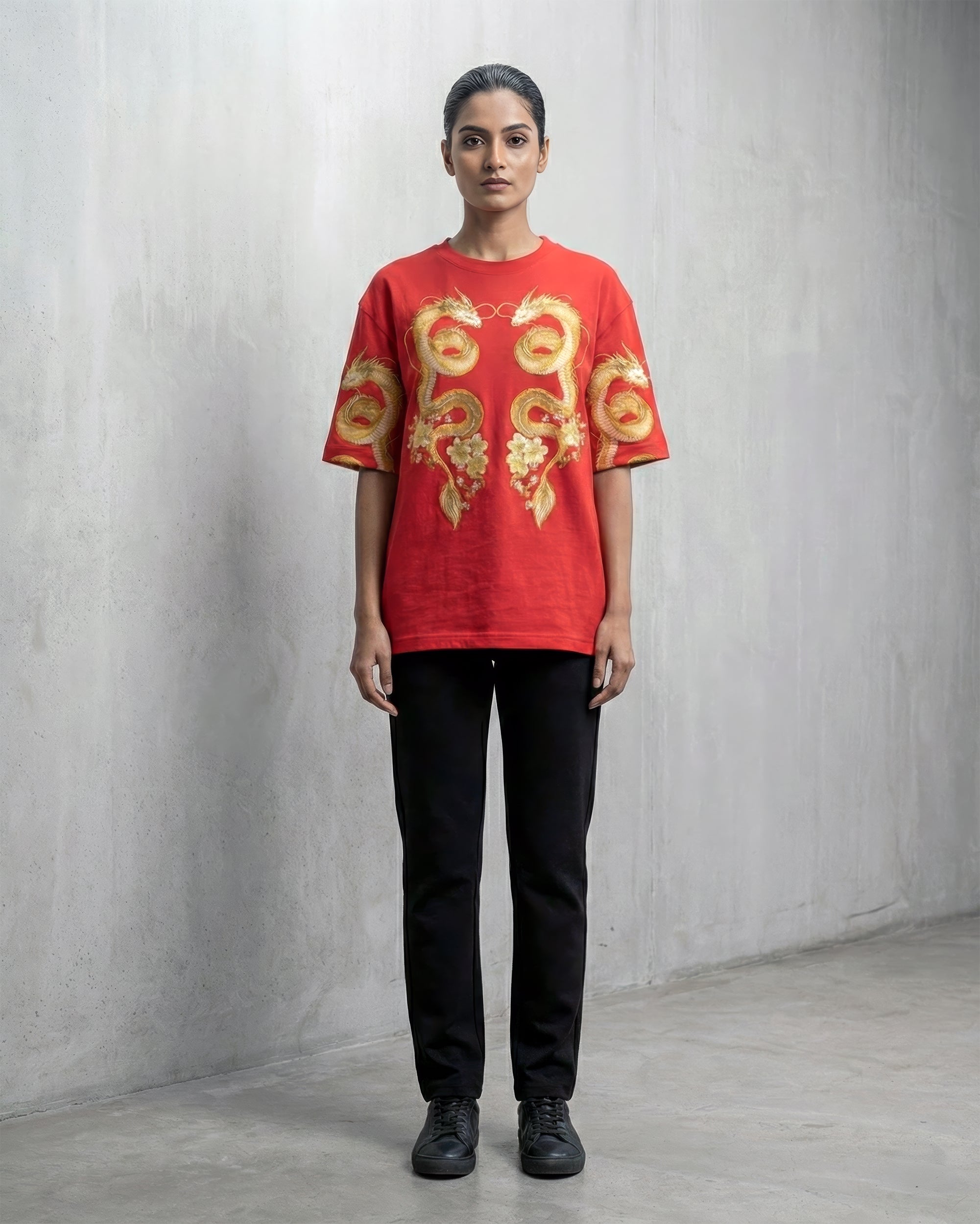 Red Dragon Oversized Tee