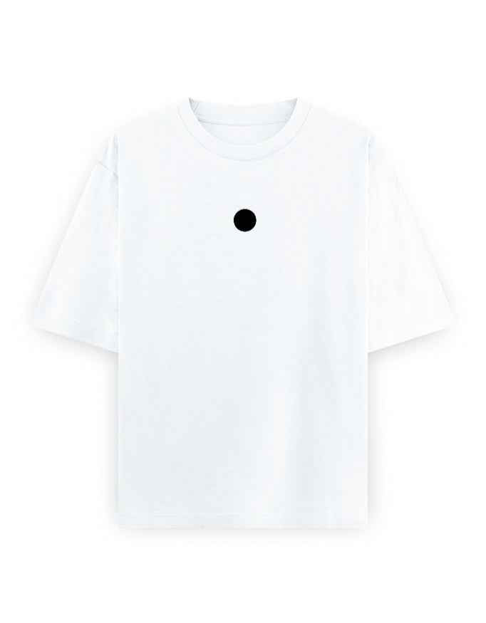 NAKED Dot Oversize Tee – White