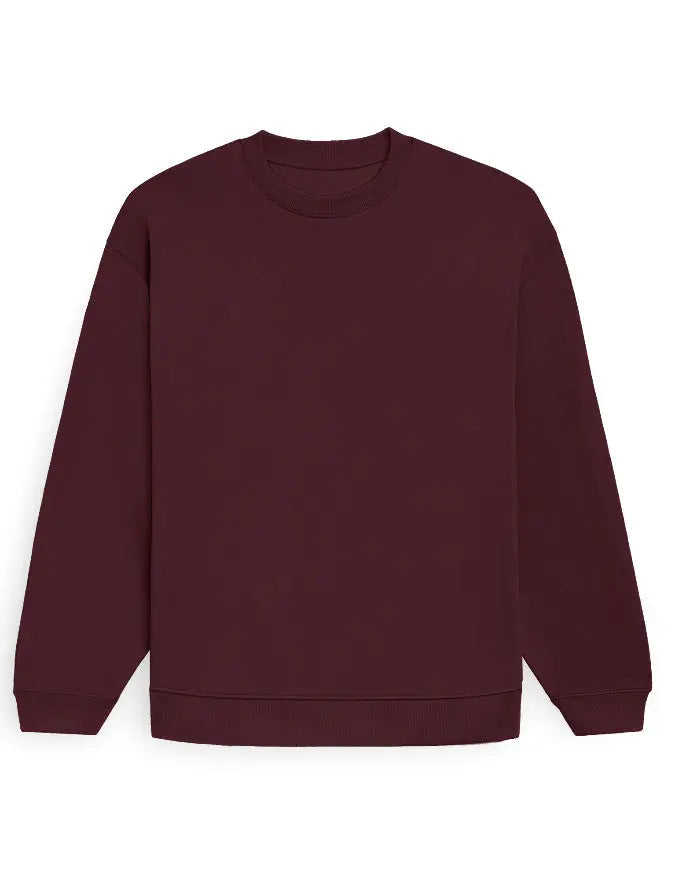 Frost Oversized Sweatshirt – Oxblood Maroon - Ekvaar