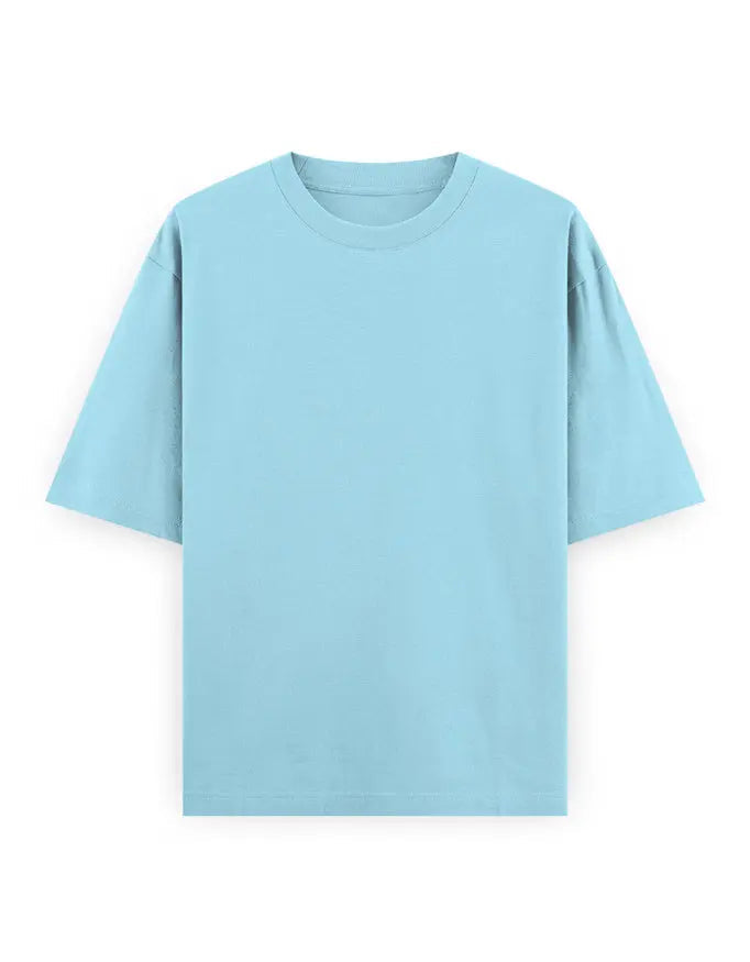 FORM Oversized Tee – Powder Blue - Ekvaar