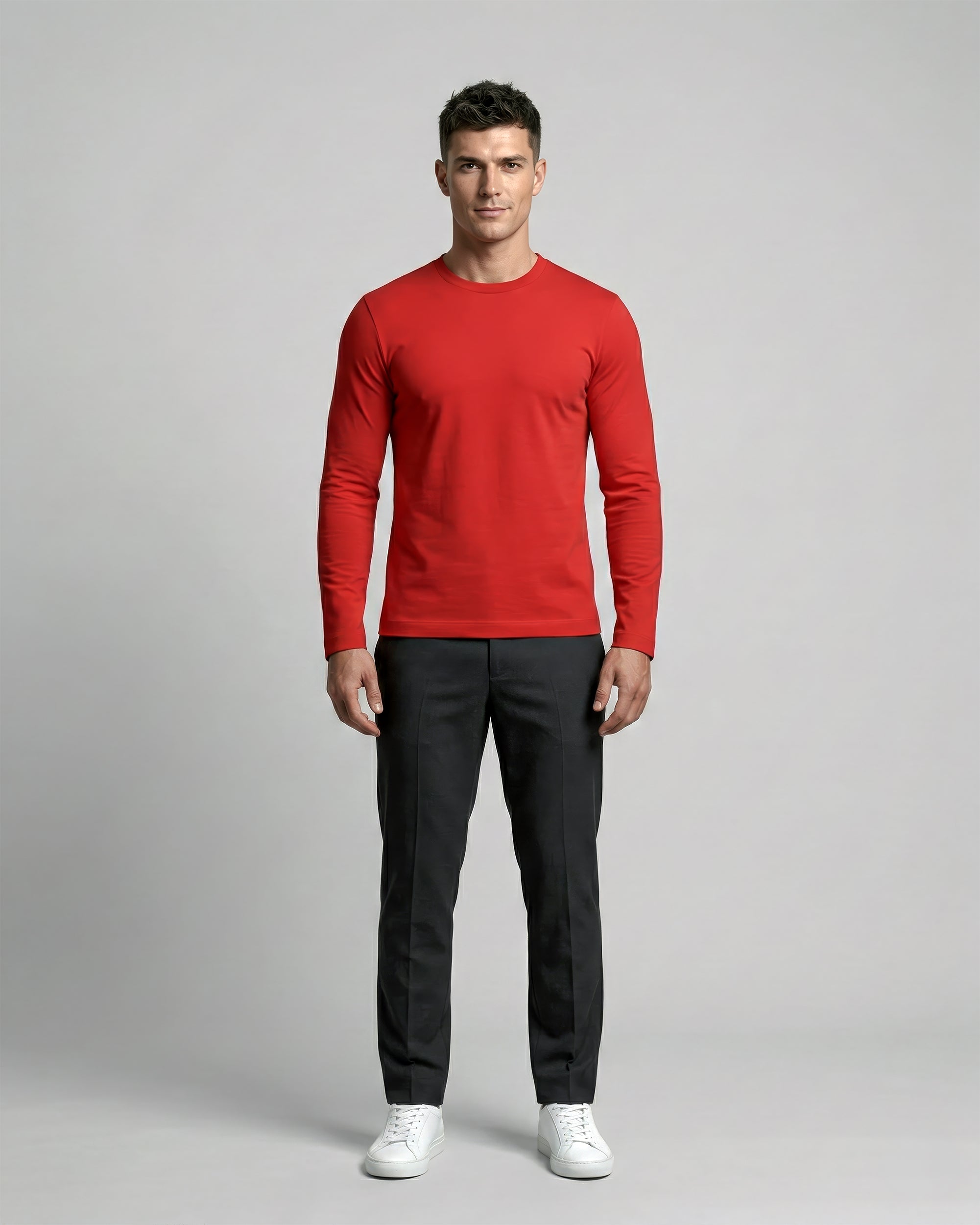 Full Sleeve Tee – Crimson Red