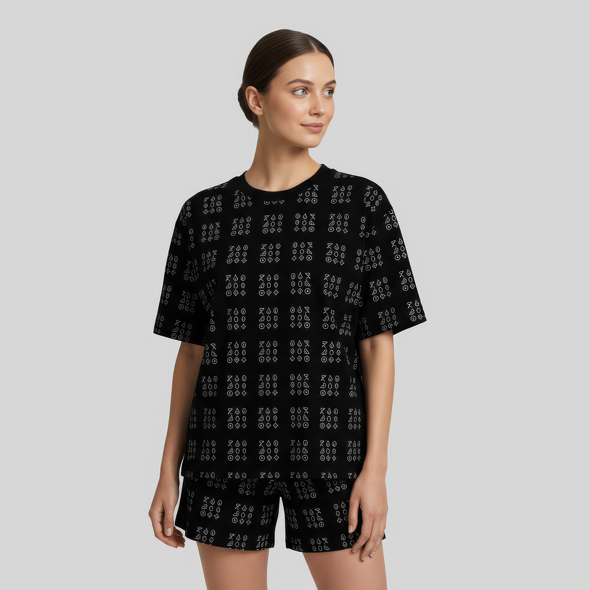 Kaal Grid Oversized Tee