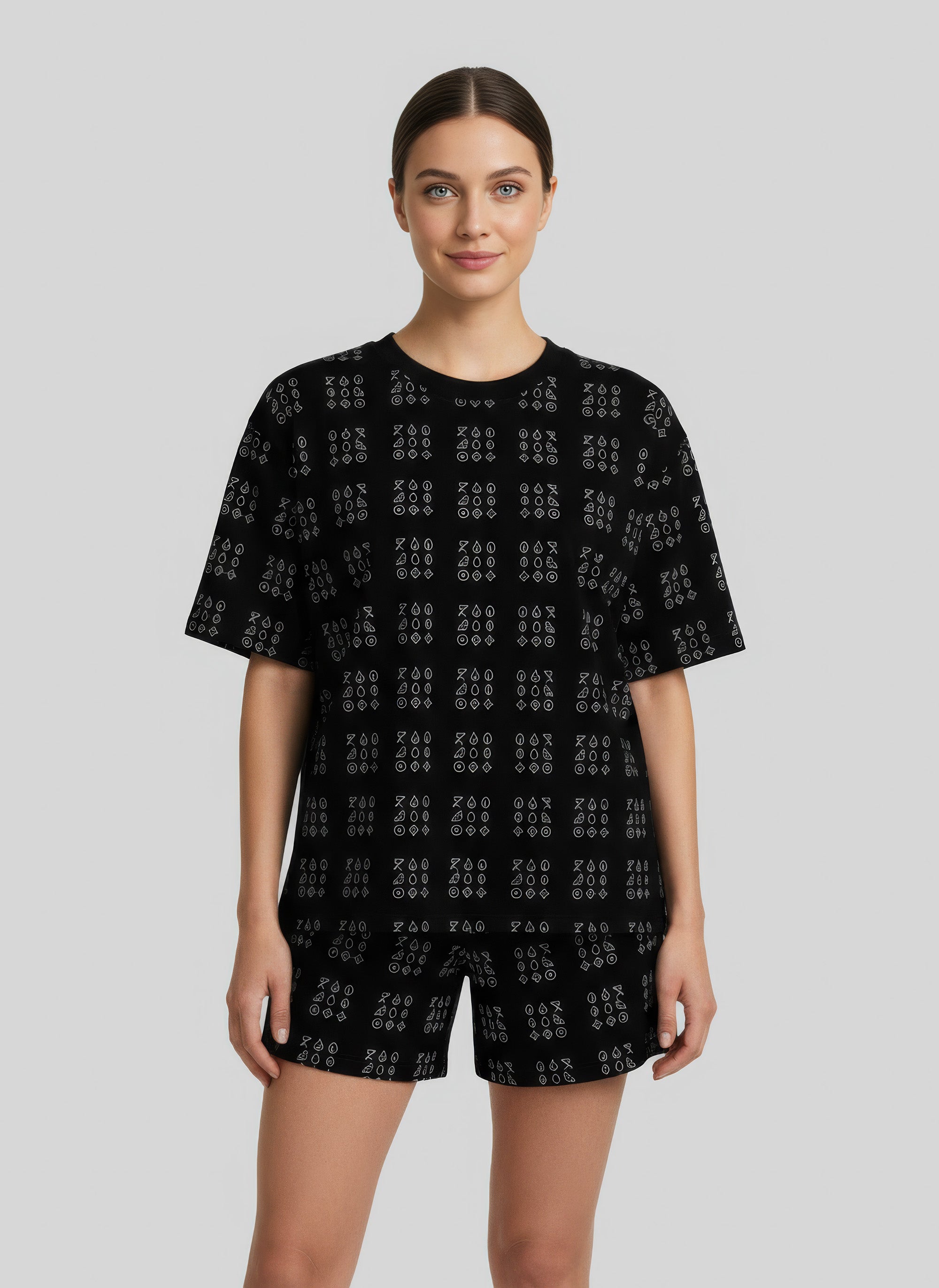 Kaal Grid Oversized Tee