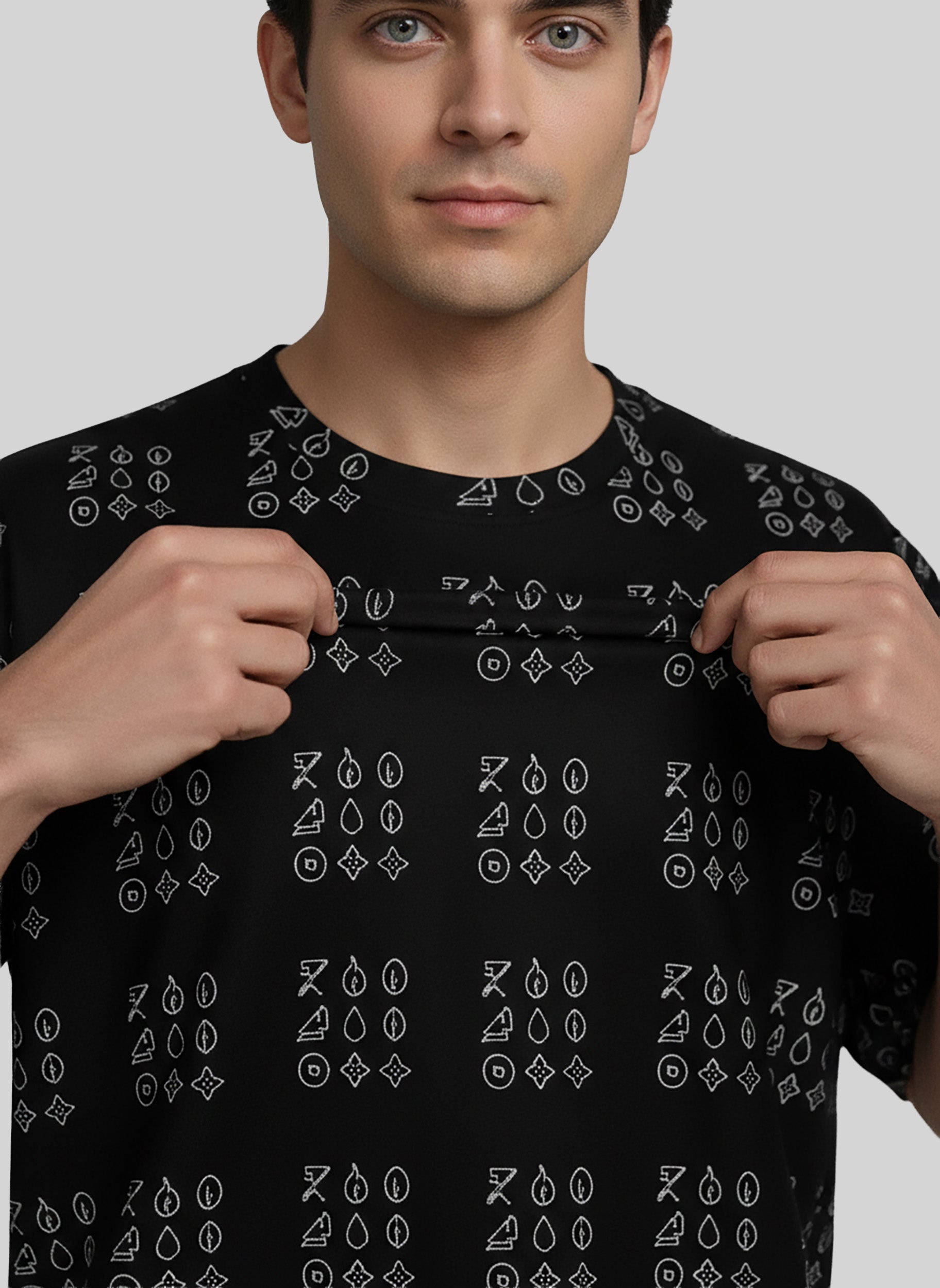 Kaal Grid Oversized Tee