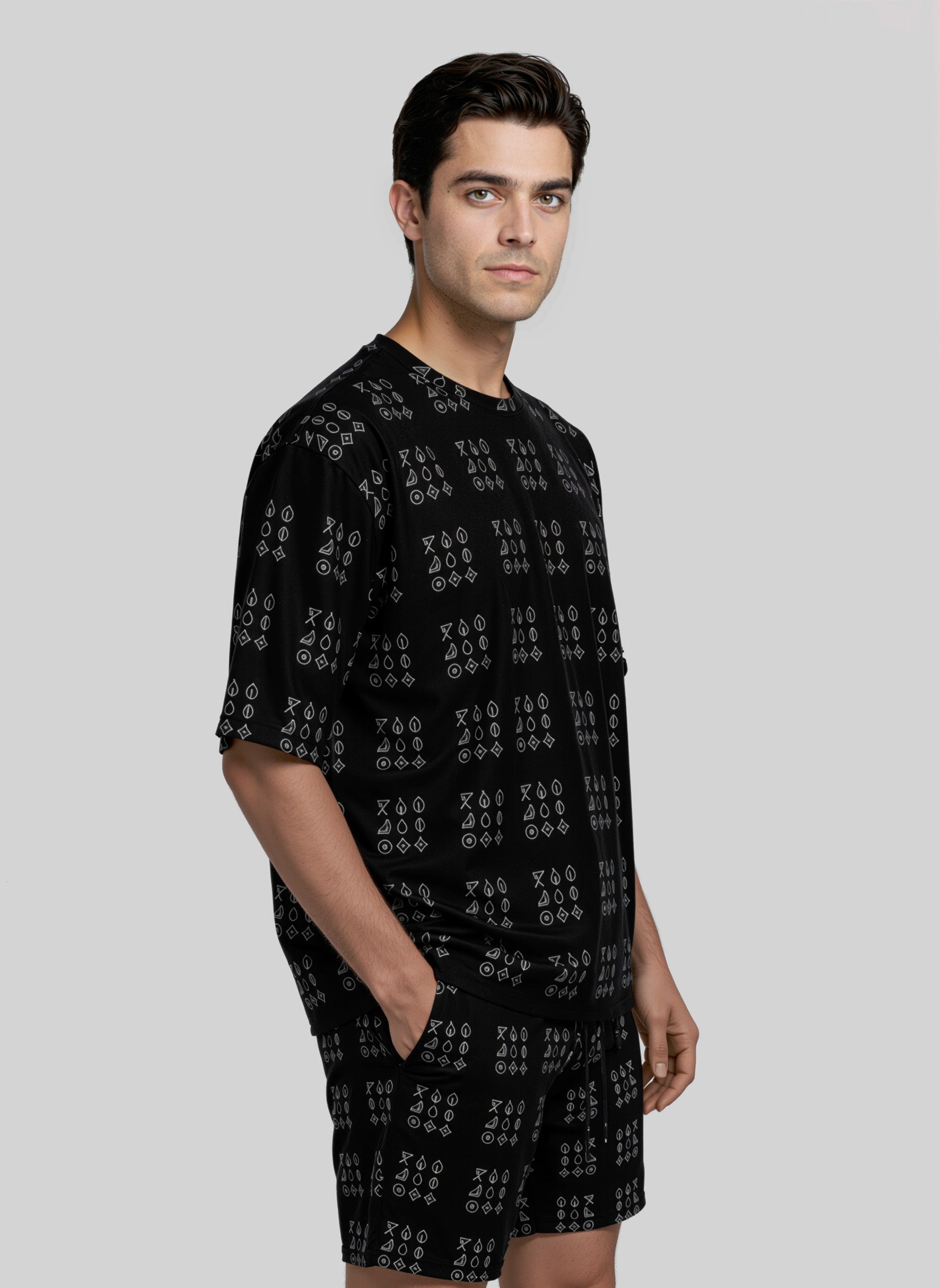 Kaal Grid Oversized Tee
