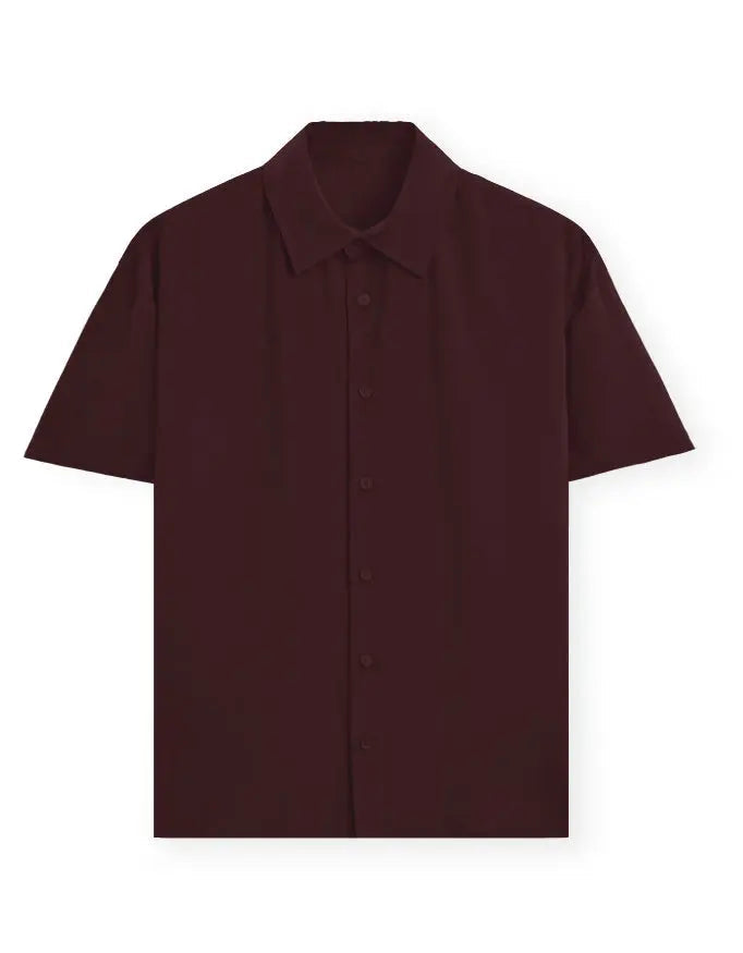 Oversized Shirt – Oxblood Maroon - Ekvaar