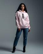 Monogram Oversized Hoodie – Baby Pink