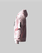 Monogram Oversized Hoodie – Baby Pink