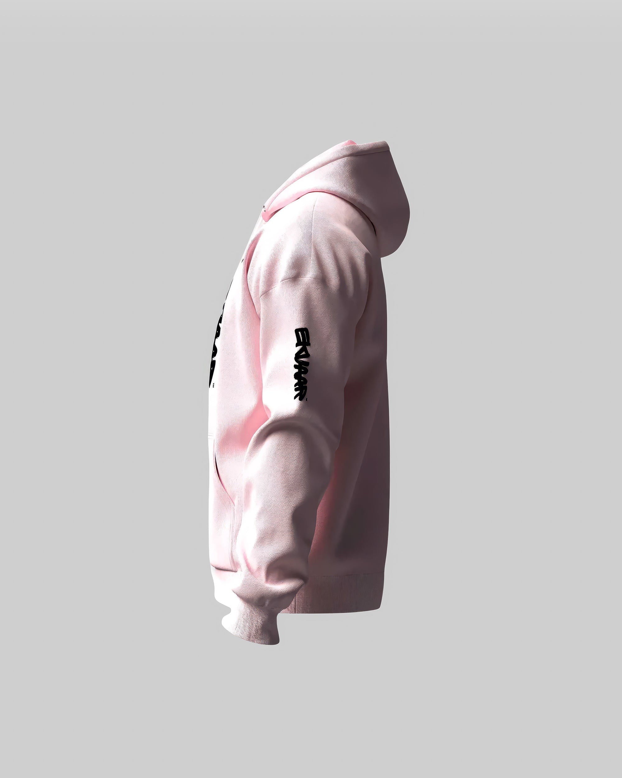 Monogram Oversized Hoodie – Baby Pink