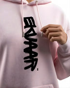 Monogram Oversized Hoodie – Baby Pink