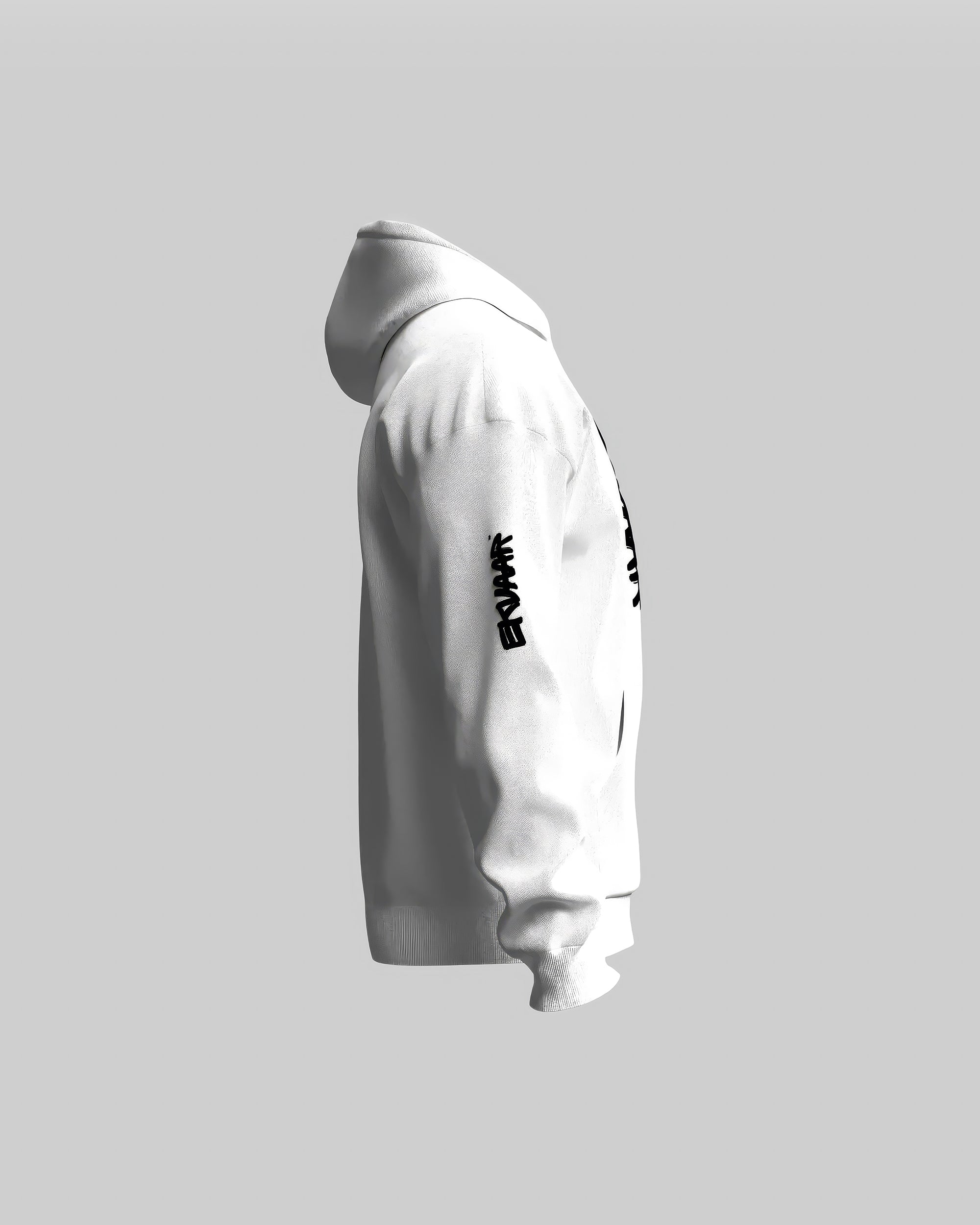 Monogram Oversized Hoodie – Rui White