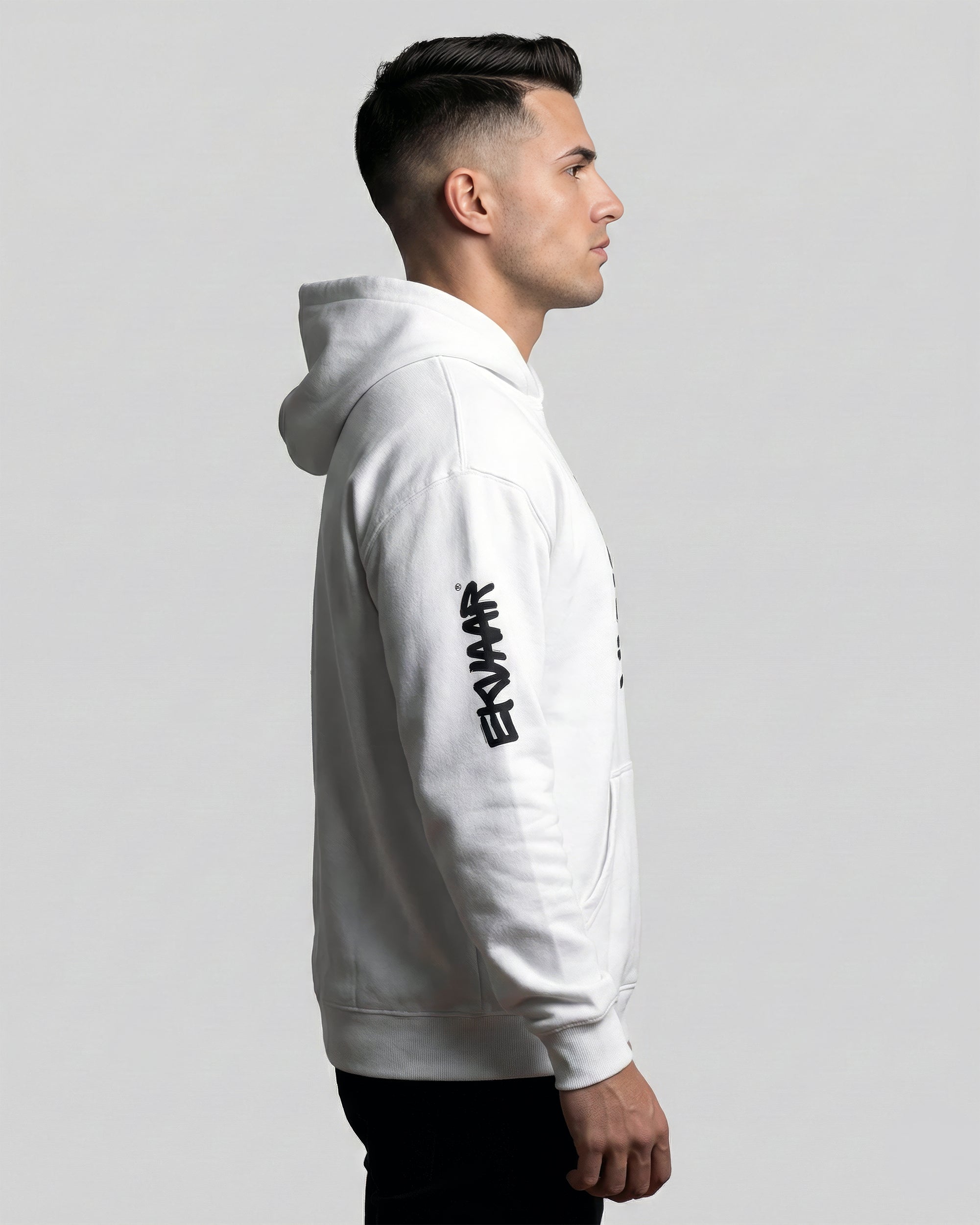 Monogram Oversized Hoodie – Rui White