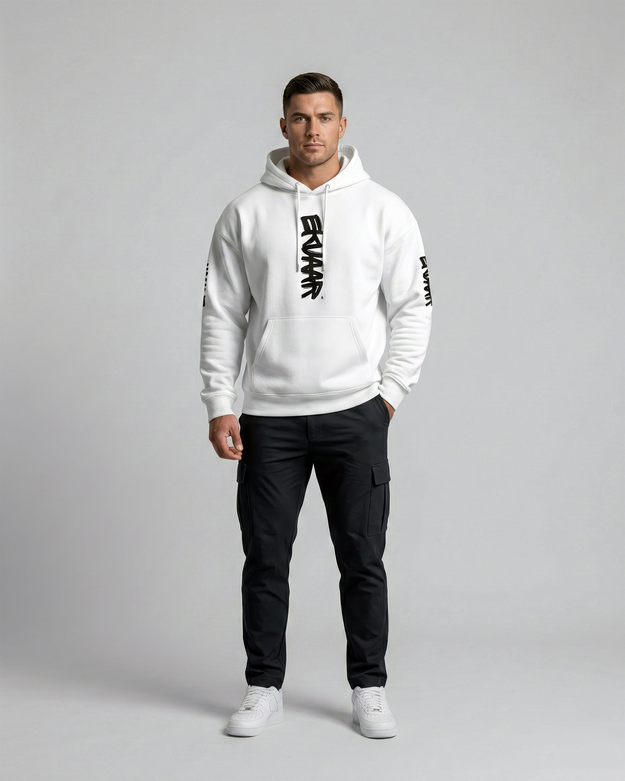 Monogram Oversized Hoodie – Rui White