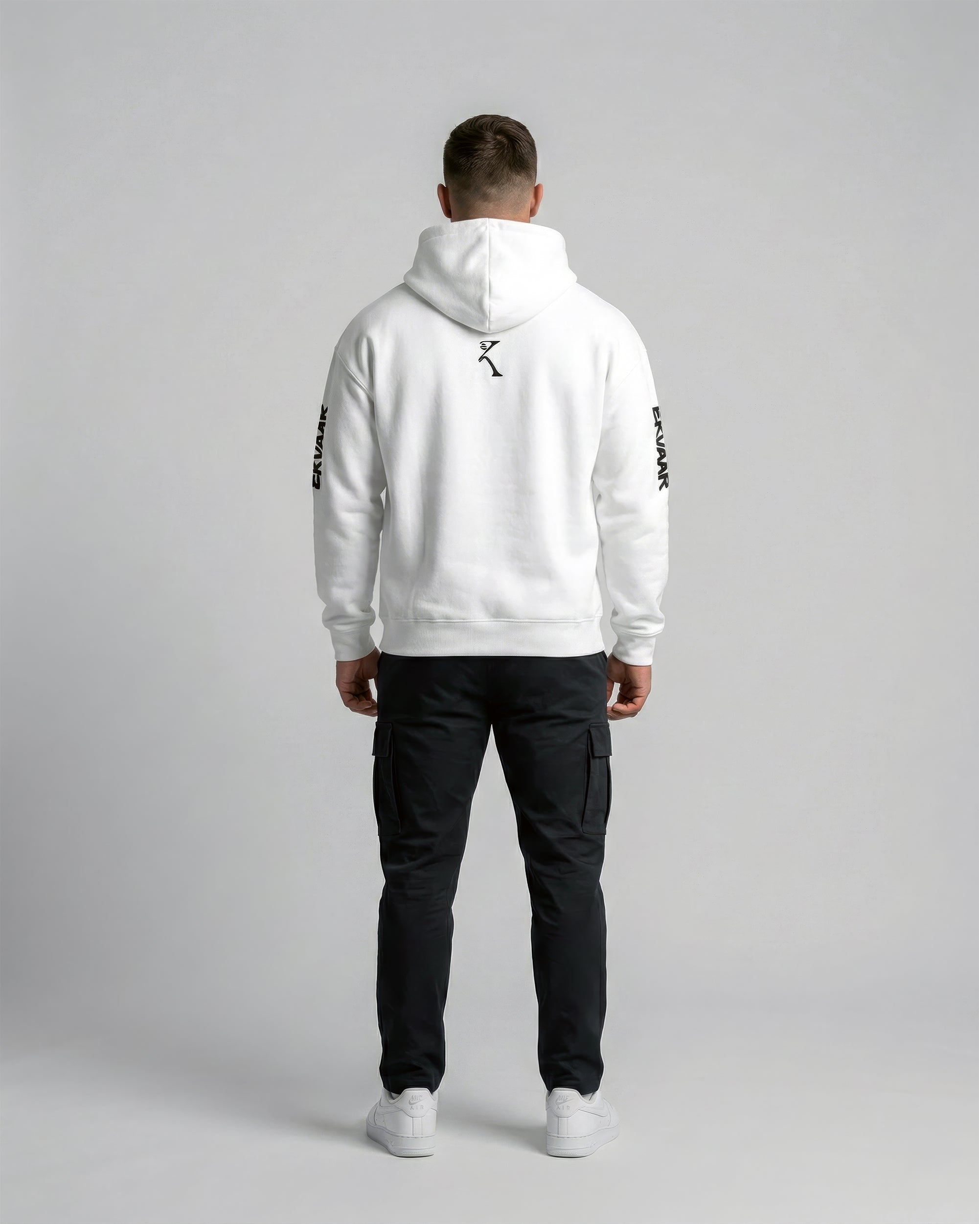 Monogram Oversized Hoodie – Rui White