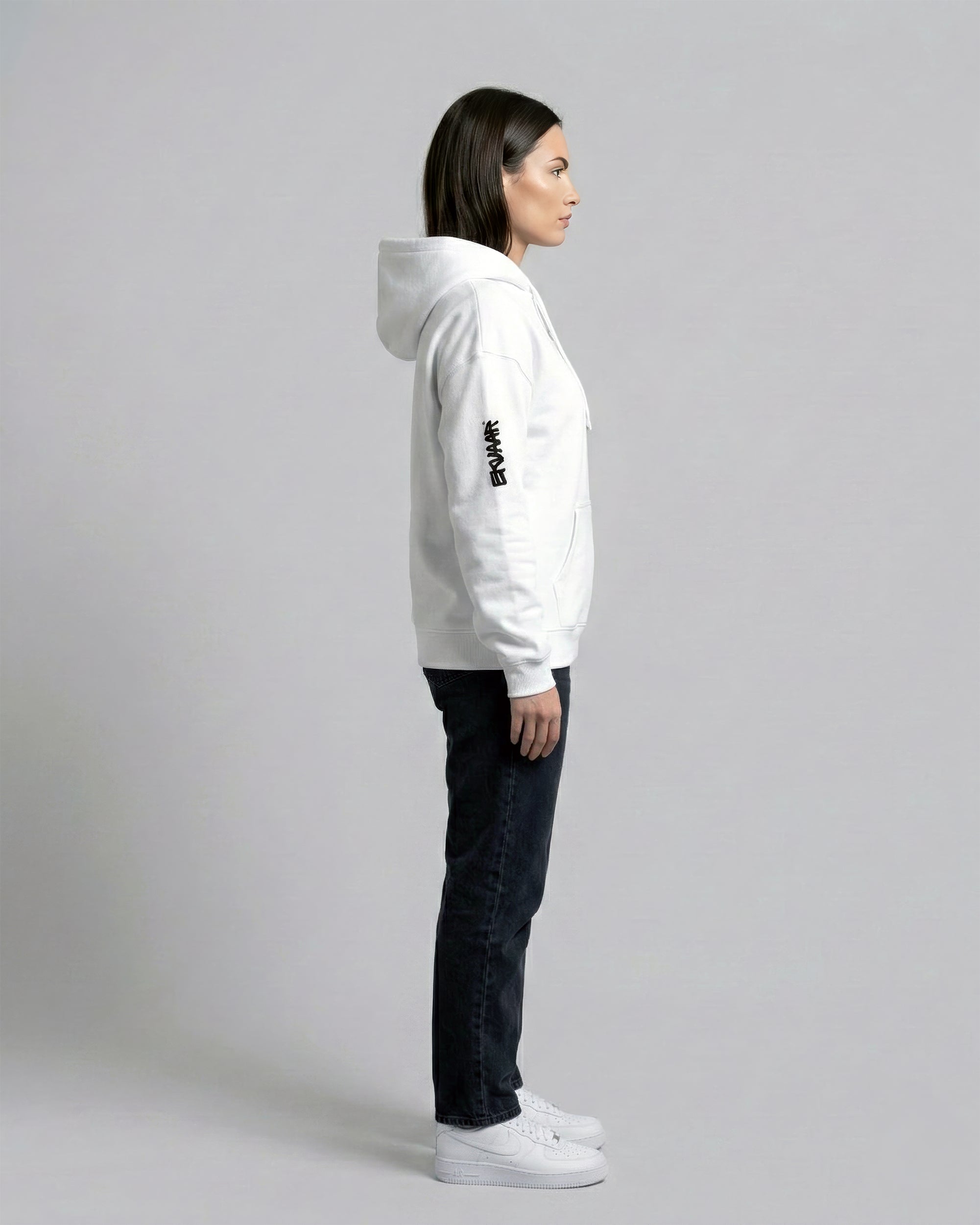 Monogram Oversized Hoodie – Rui White