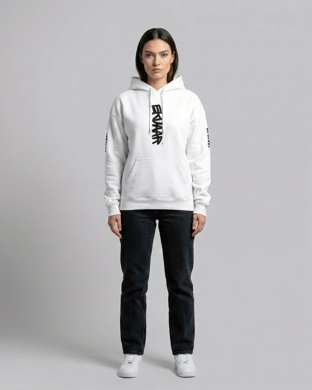 Monogram Oversized Hoodie – Rui White