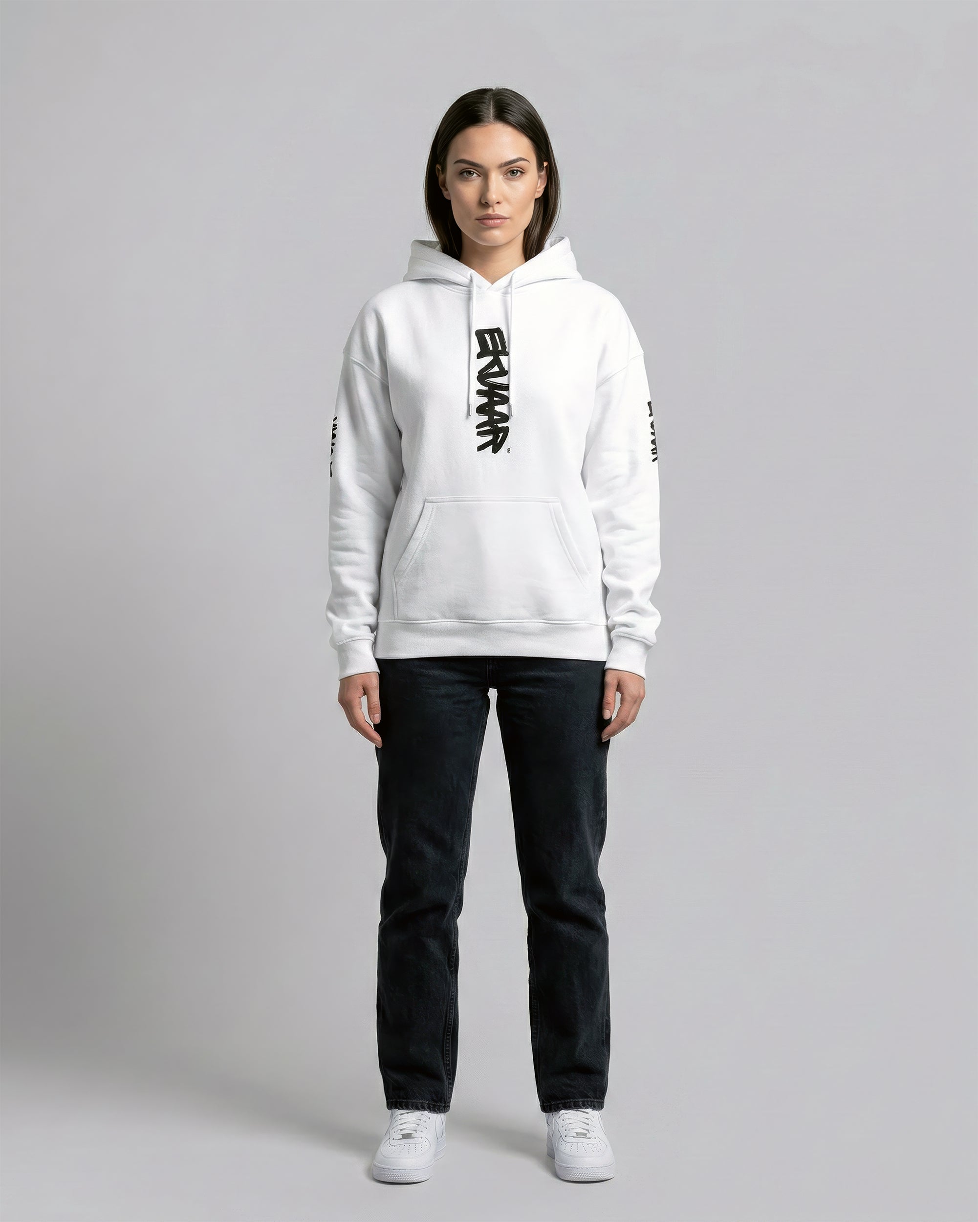 Monogram Oversized Hoodie – Rui White