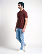 Piqué Polo – Oxblood Red