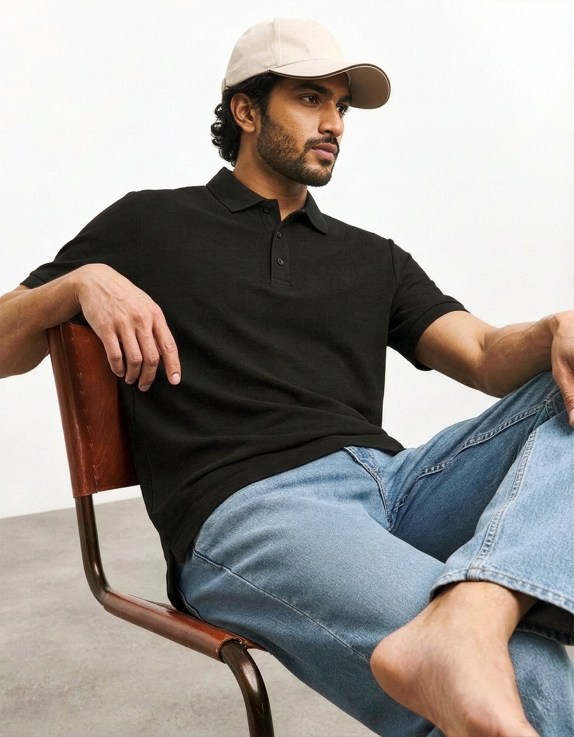 Piqué Polo – Noor Black