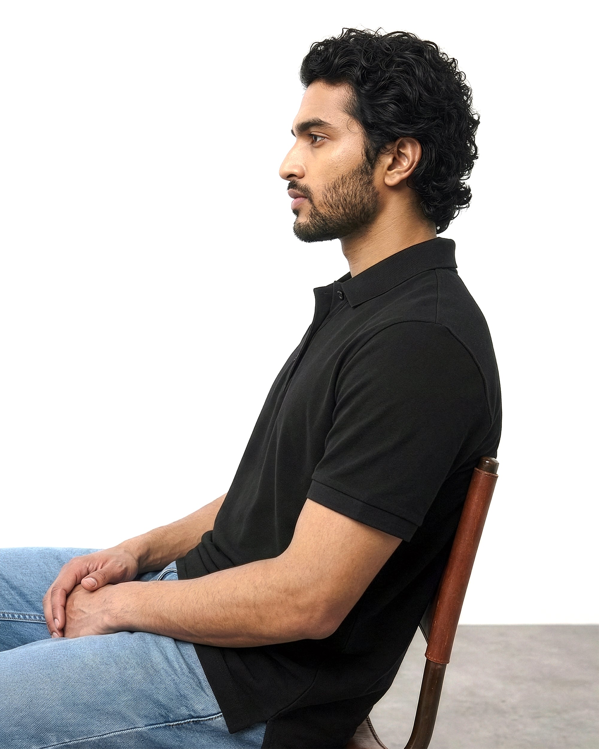 Piqué Polo – Noor Black