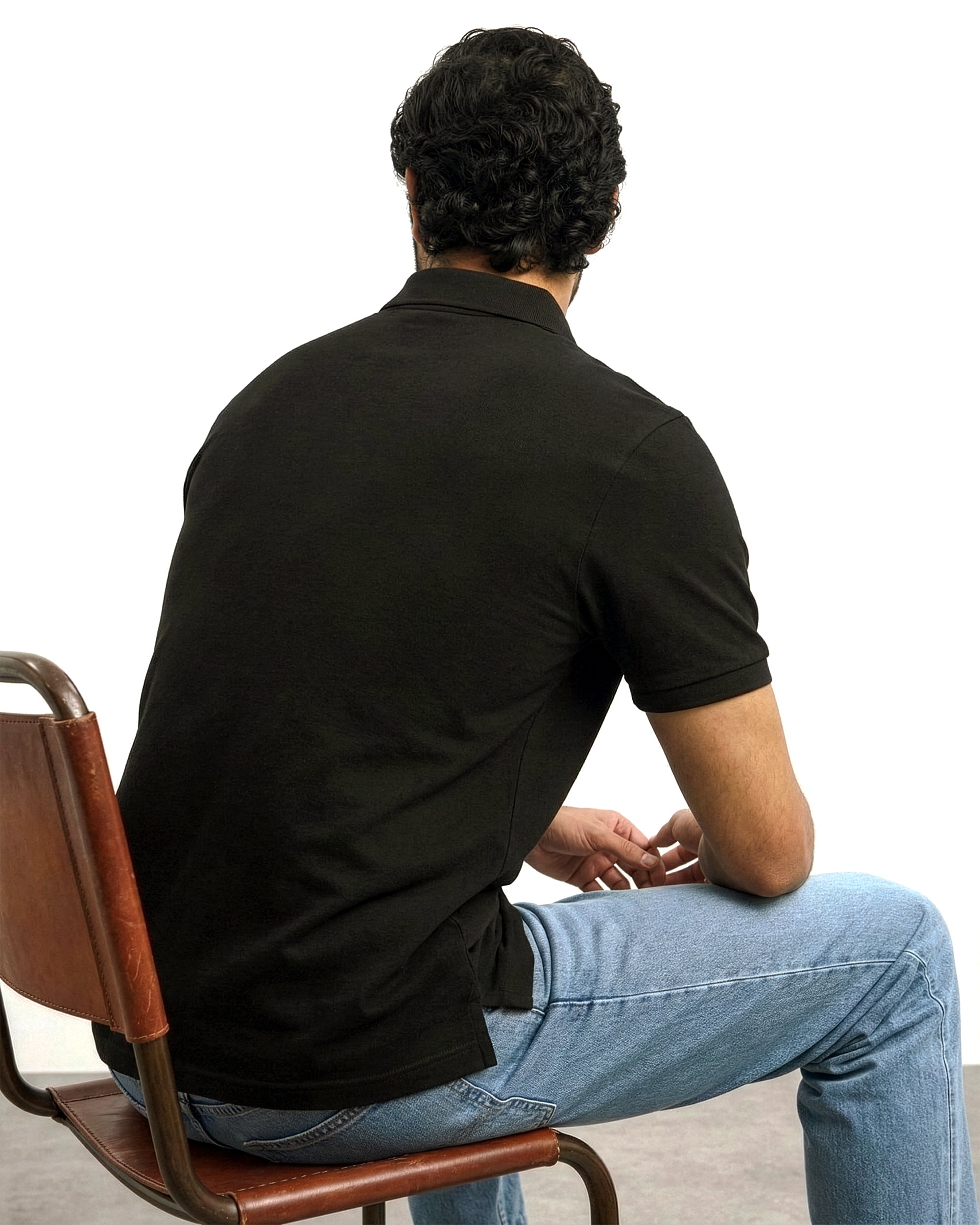 Piqué Polo – Noor Black