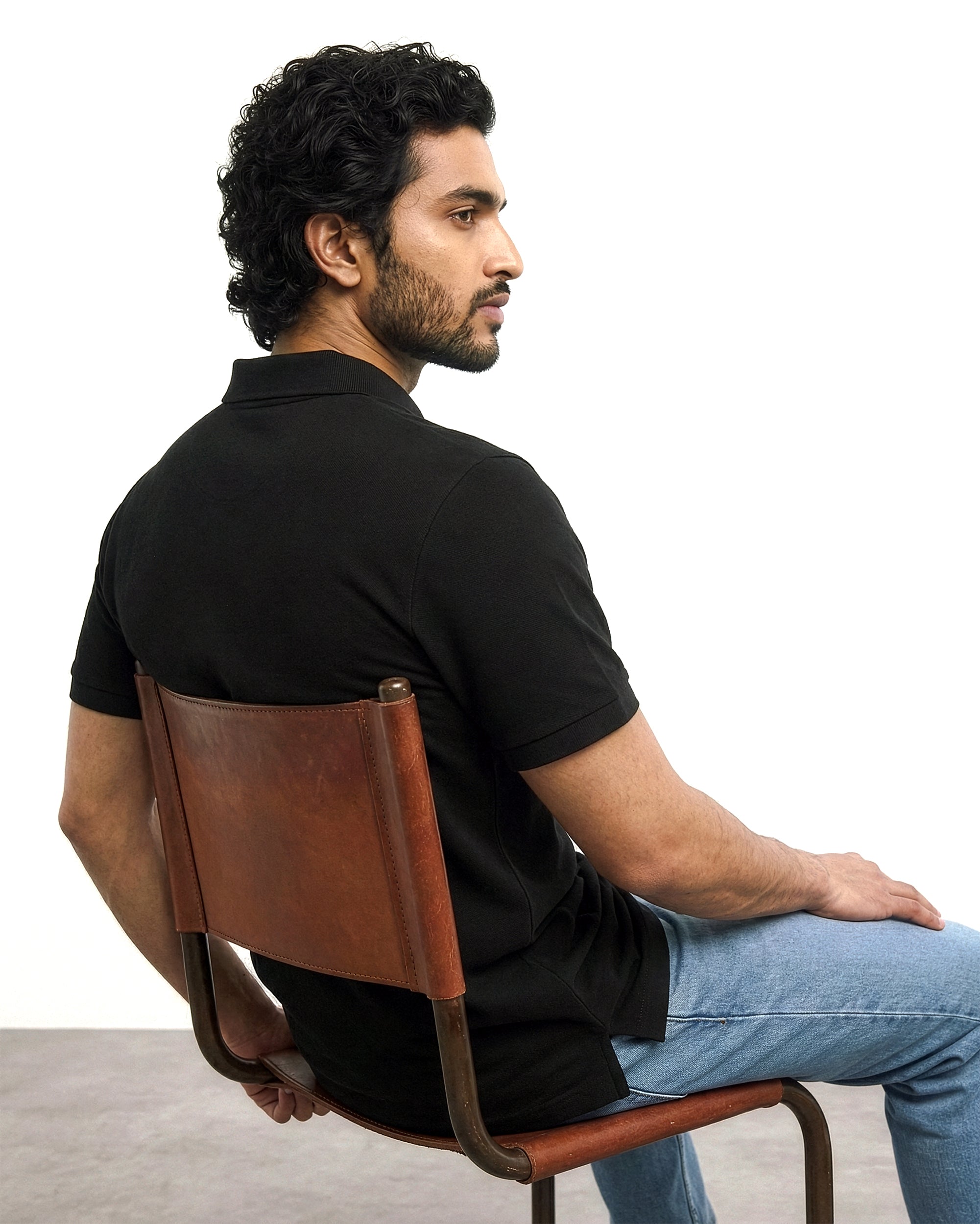 Piqué Polo – Noor Black