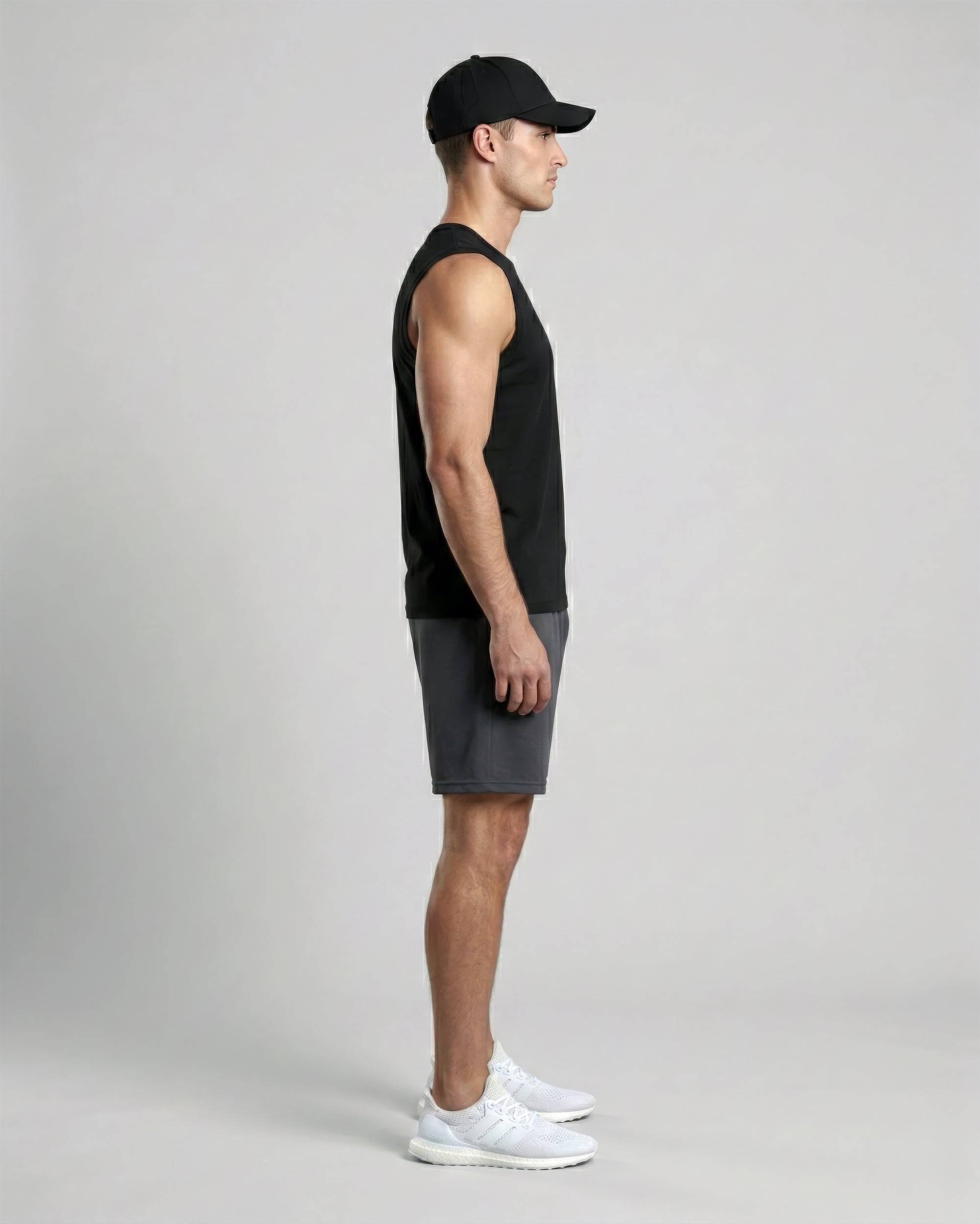 Sleeveless Tee – Noor Black