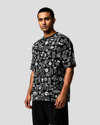 Tribal Print Oversized T-Shirt