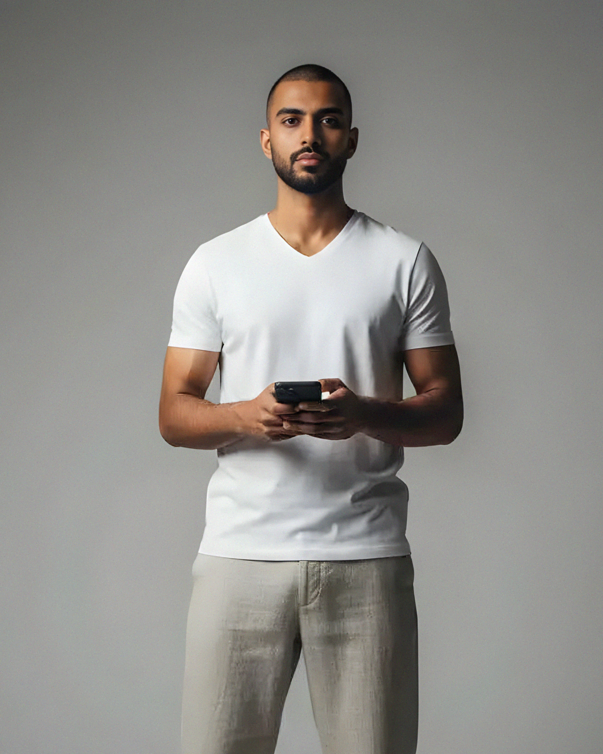 V-Neck T-Shirt – White