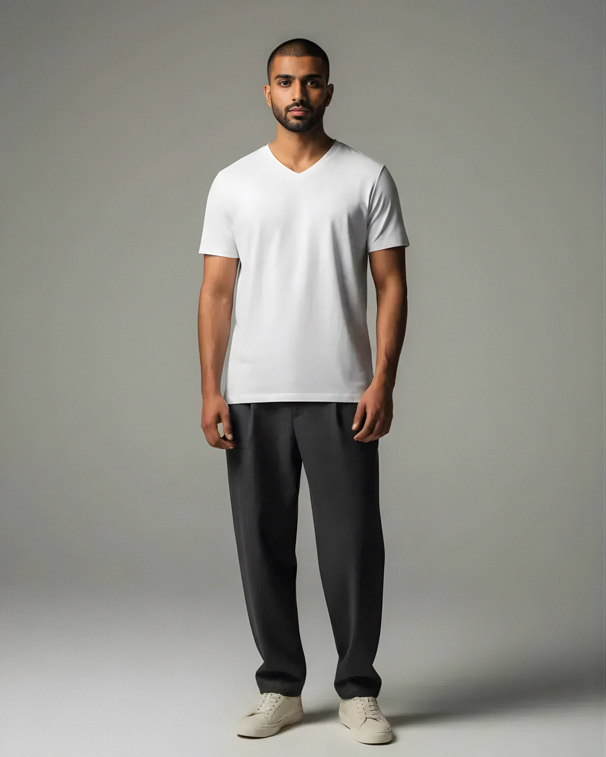 V-Neck T-Shirt – White