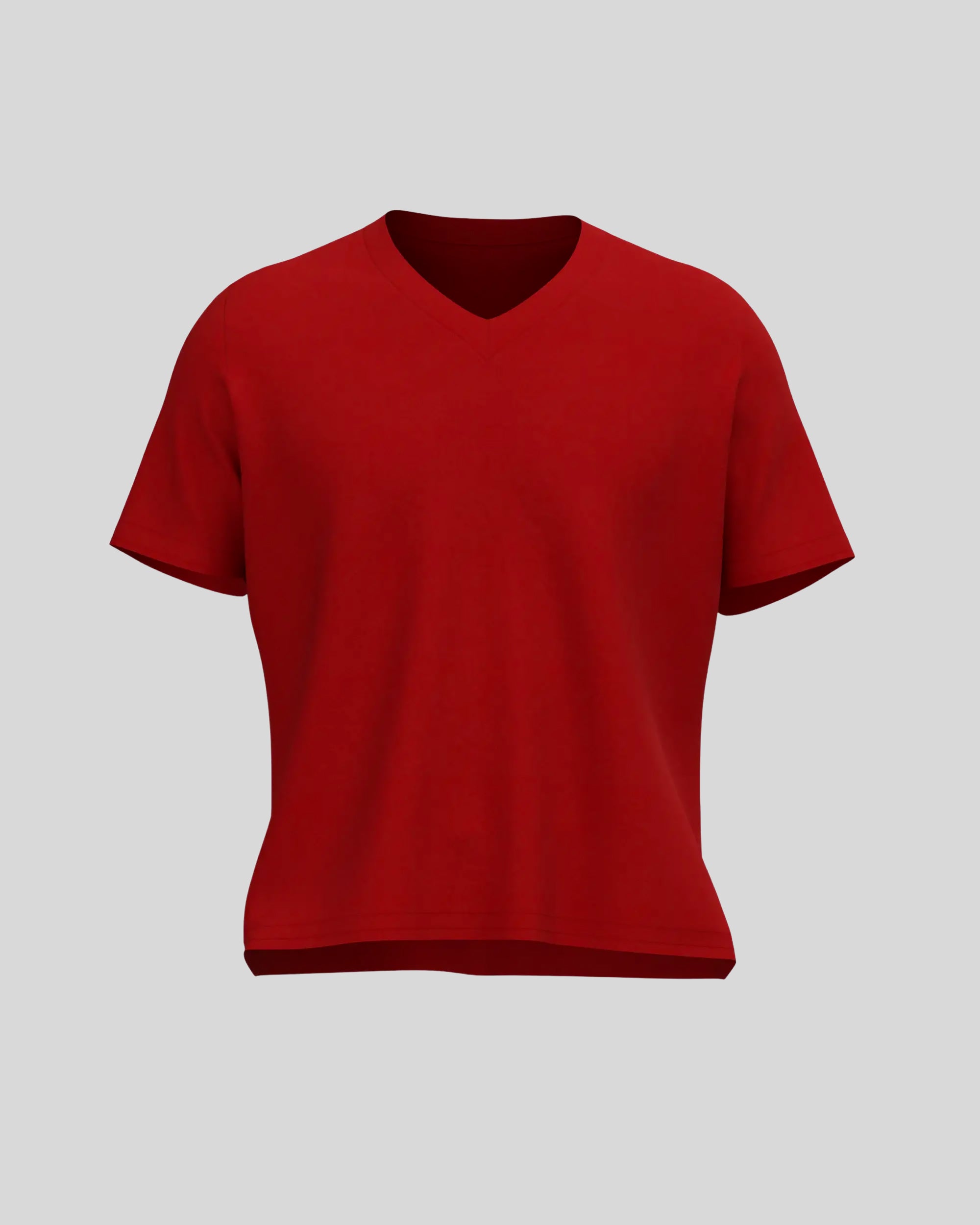 V-Neck T-Shirt – Red