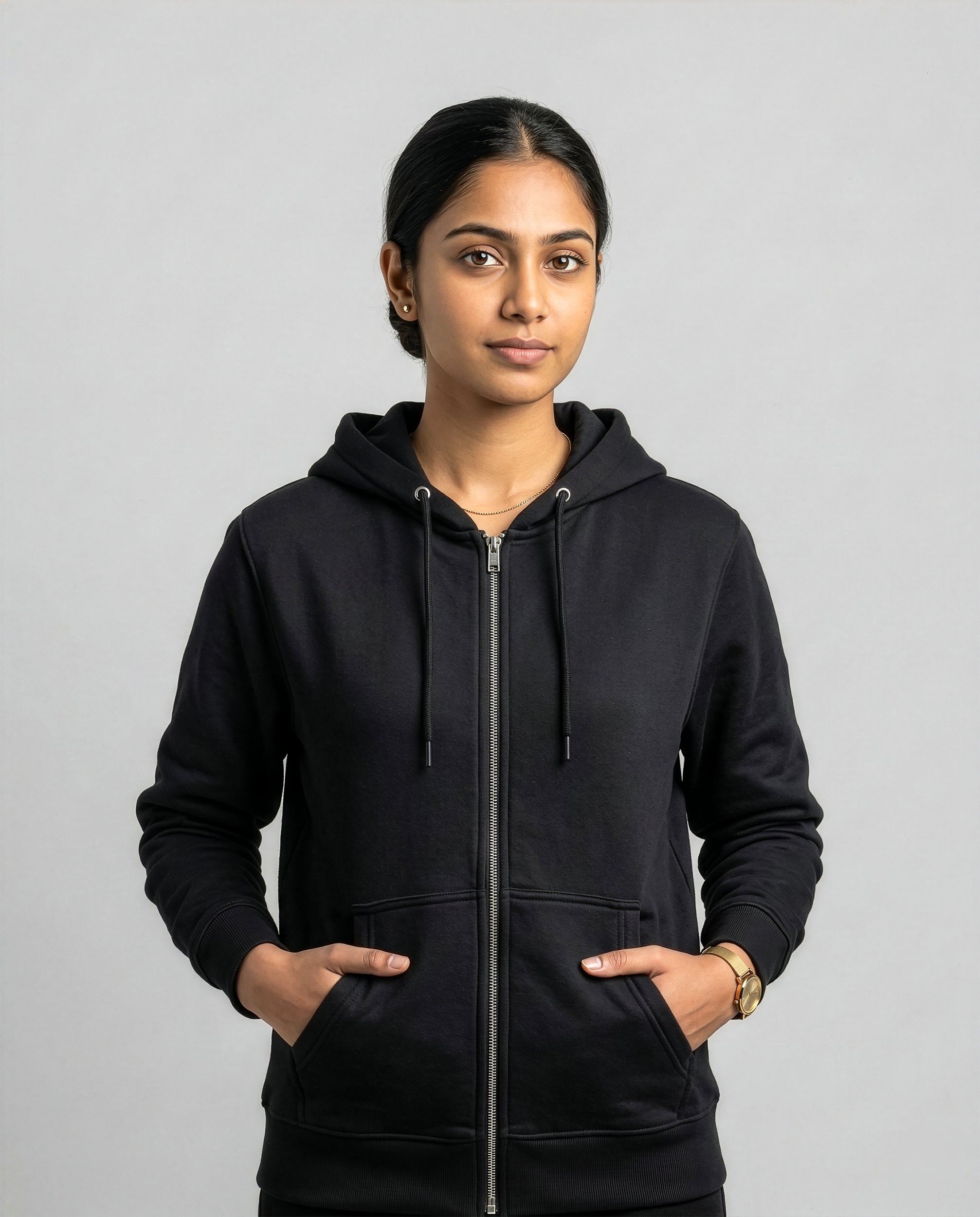 ORIGINAL Zip Hoodie – Noor Black