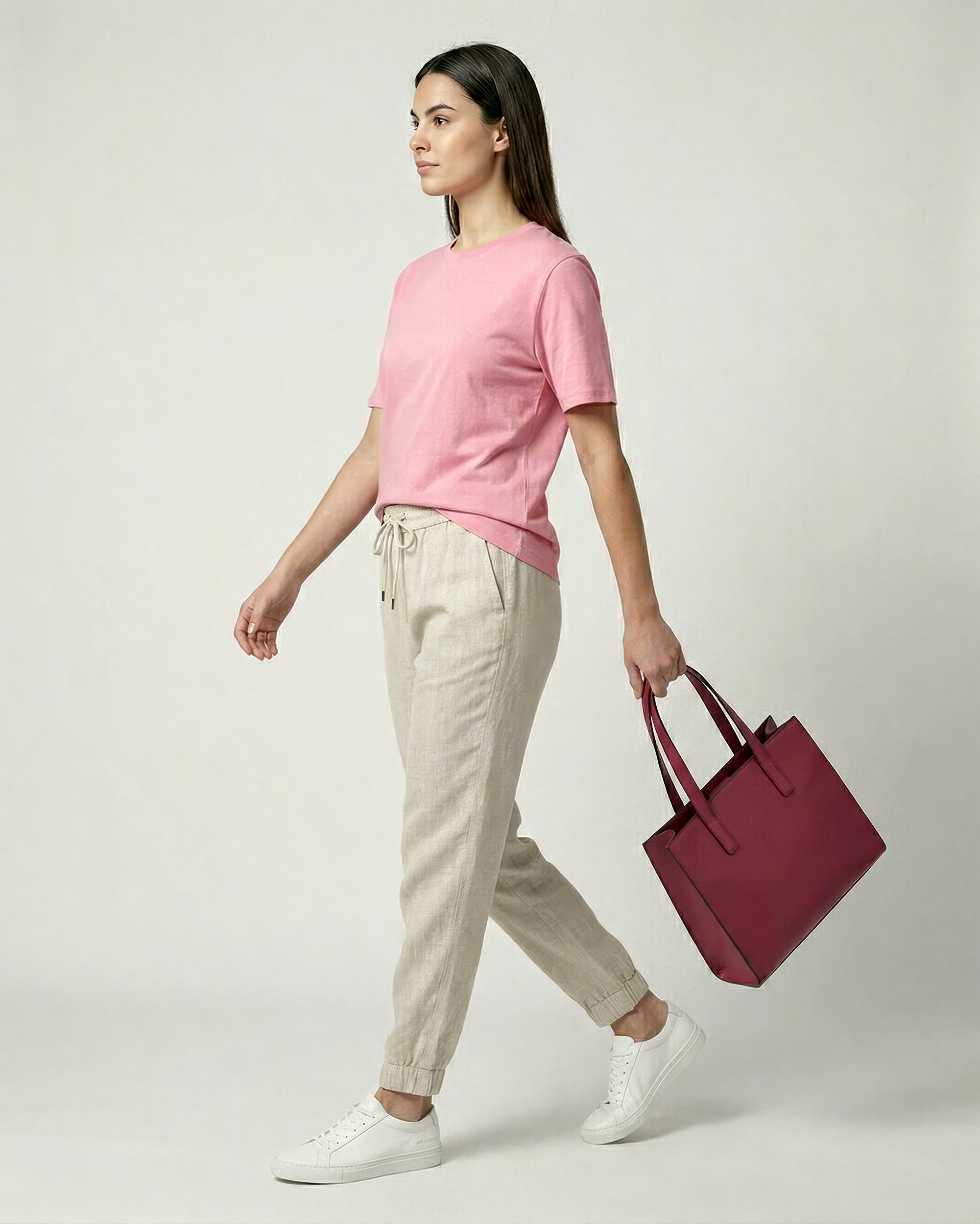 Classic Crew Tee – Blush Pink