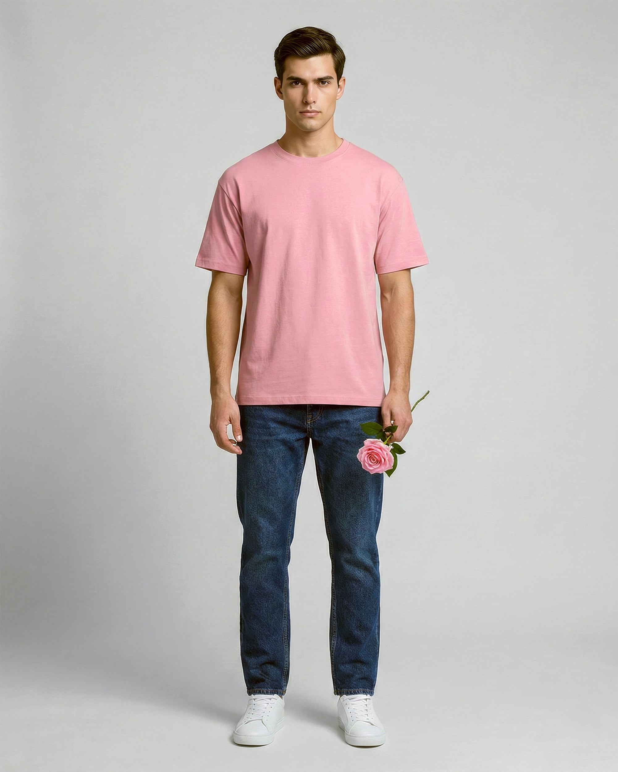Classic Crew Tee – Blush Pink