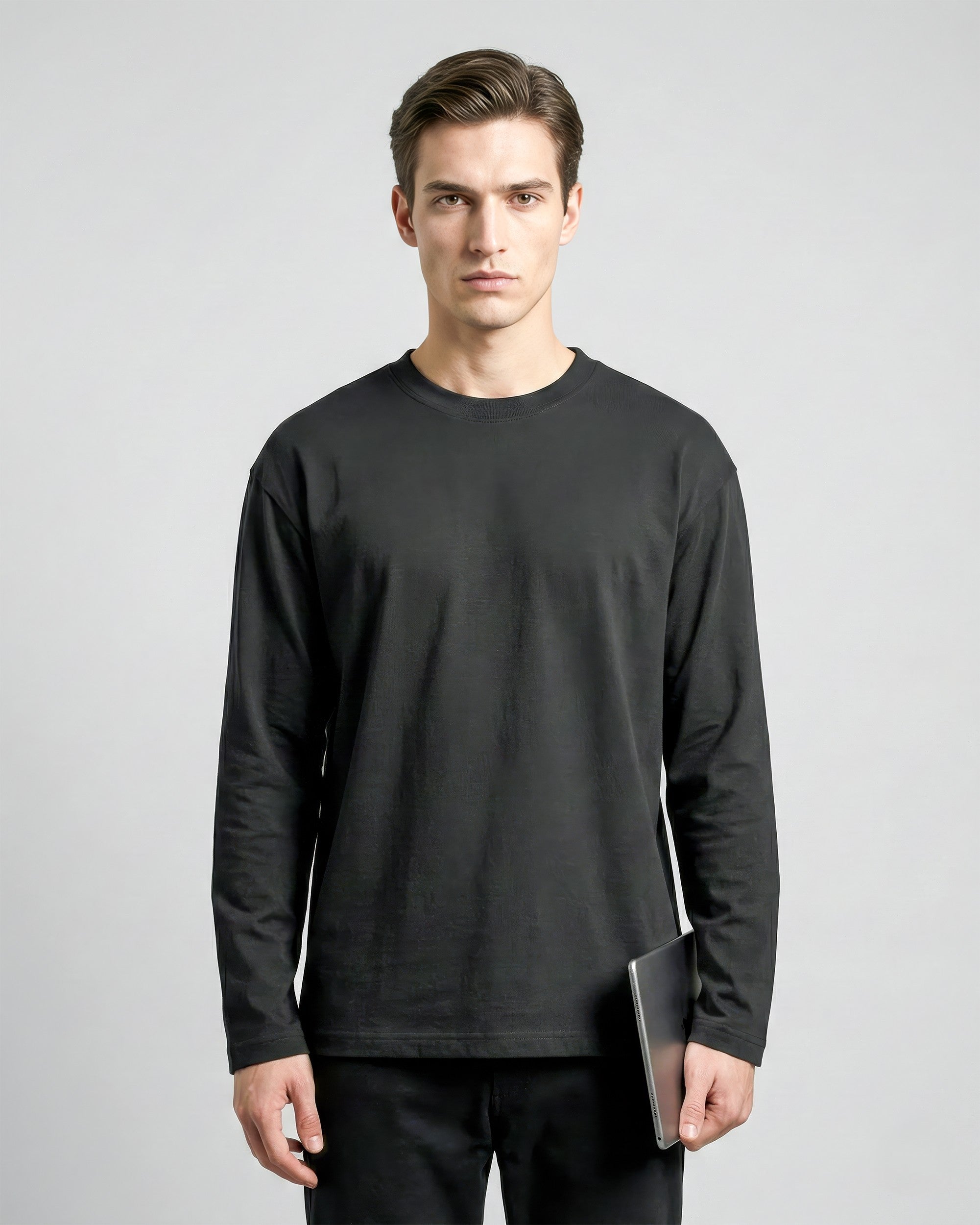 Full Sleeve Tee – Obsidian Black