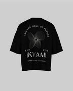 Monochrome Oversized Tee – Noor Black