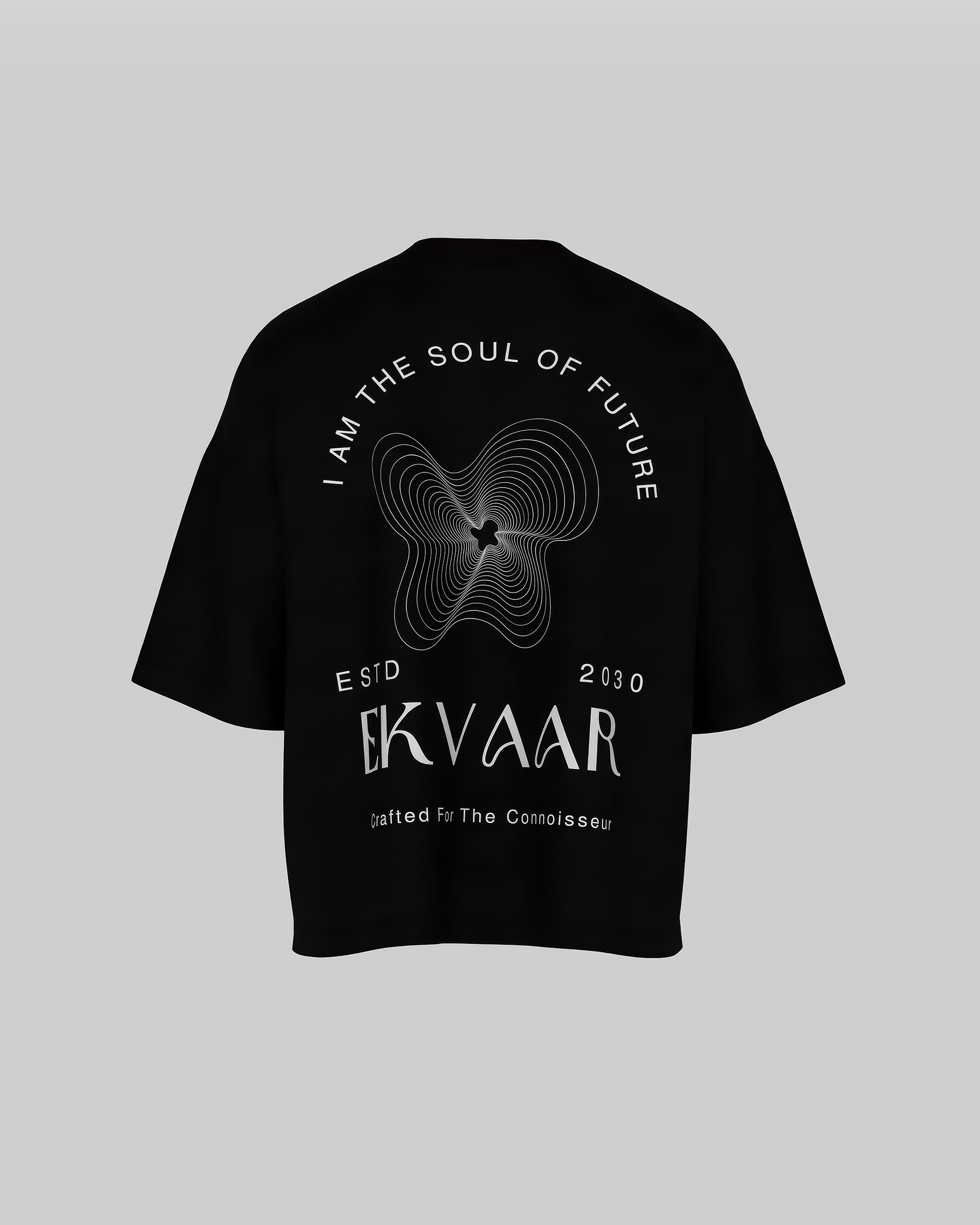 Monochrome Oversized Tee – Noor Black