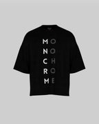 Monochrome Oversized Tee – Noor Black